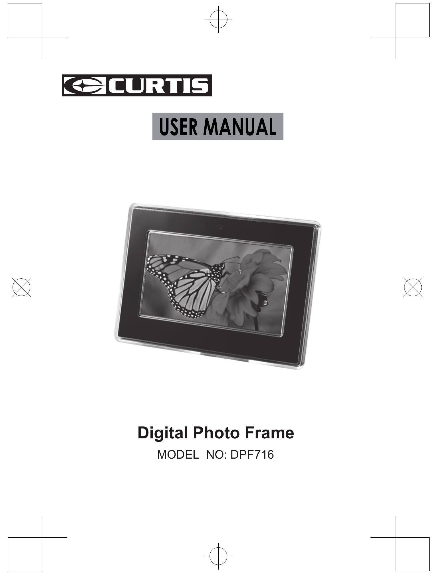 Curtis DPF716 Digital Photo Frame User Manual