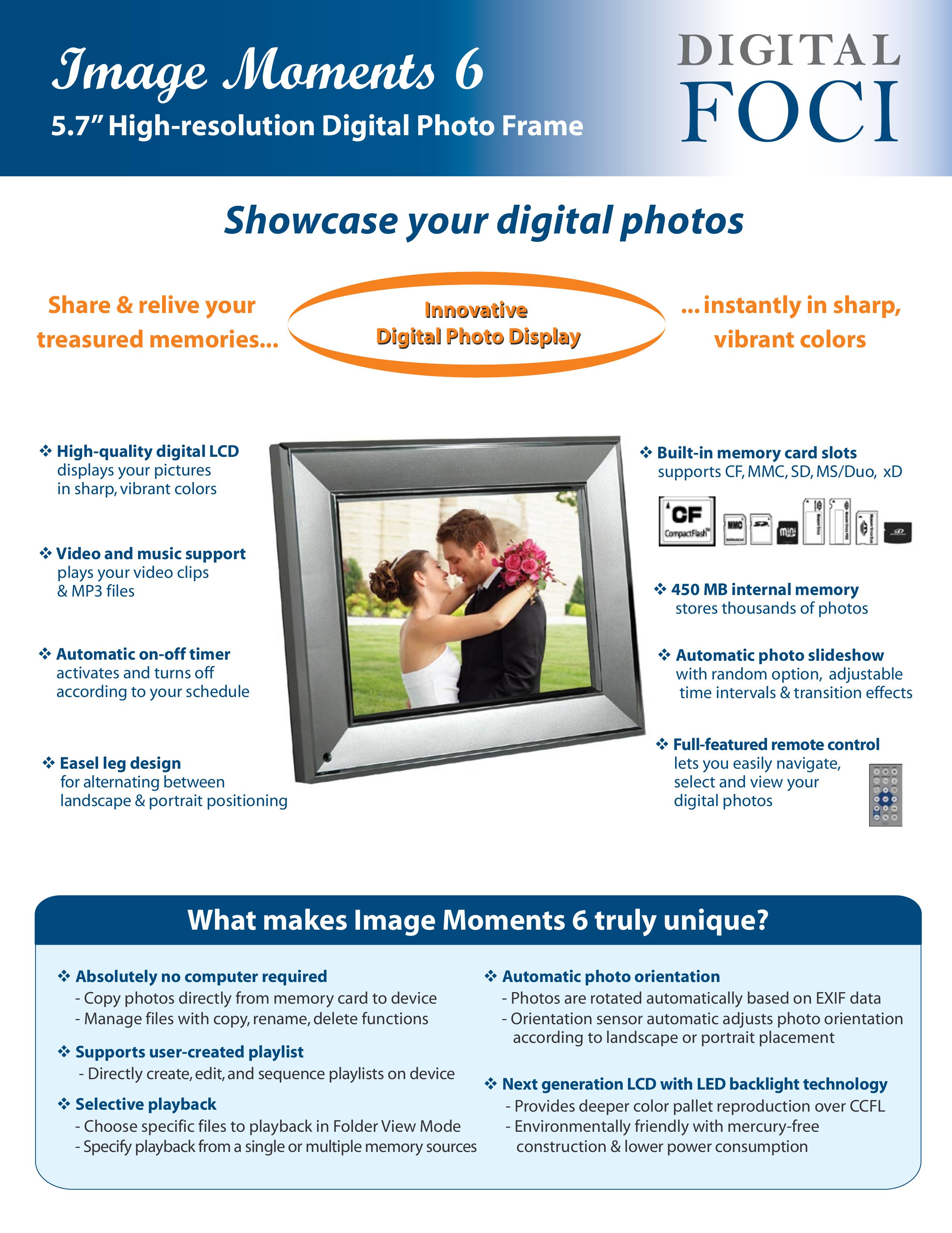 Digital Foci Image Moments 6 Digital Photo Frame User Manual