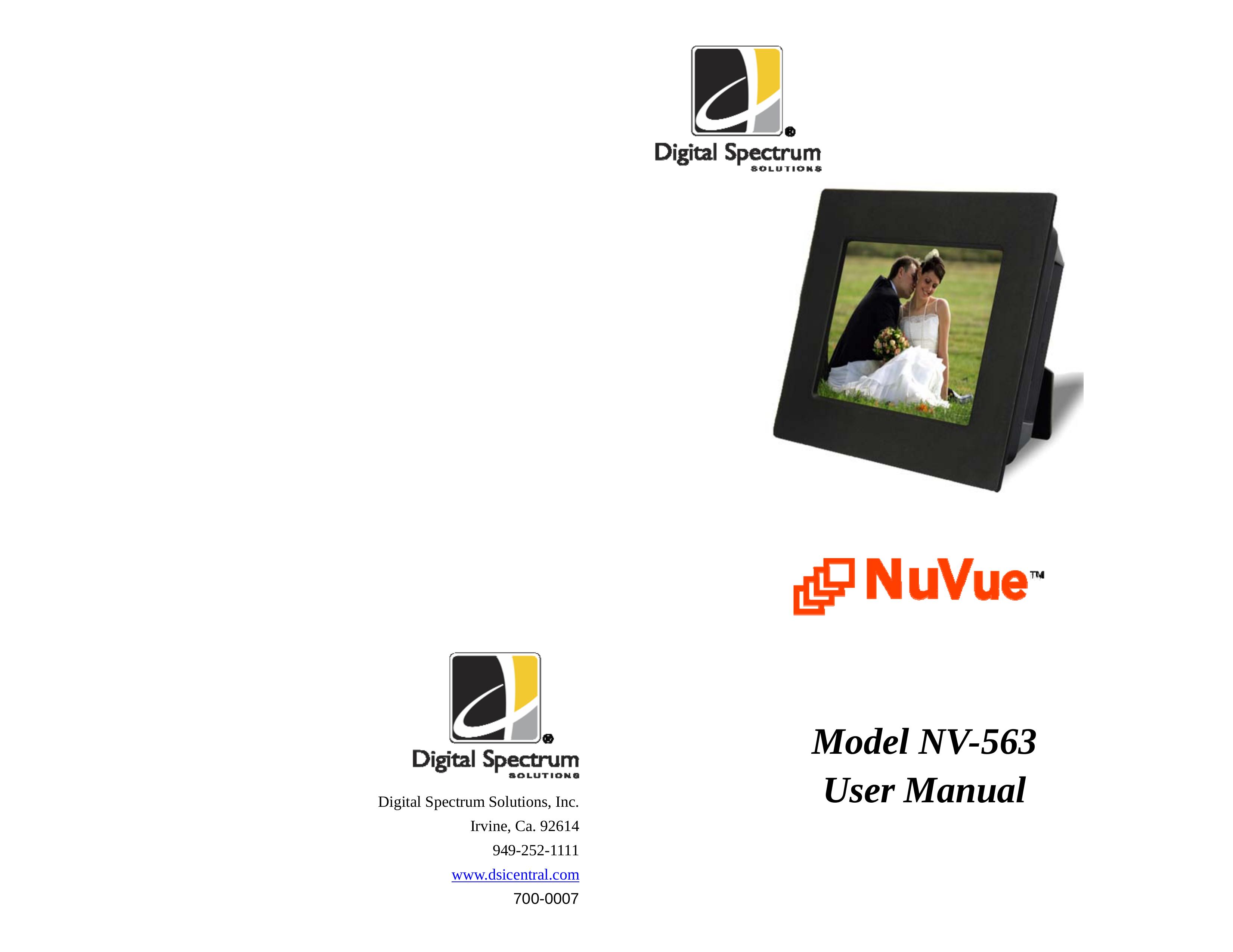 Digital Spectrum NV-563 Digital Photo Frame User Manual