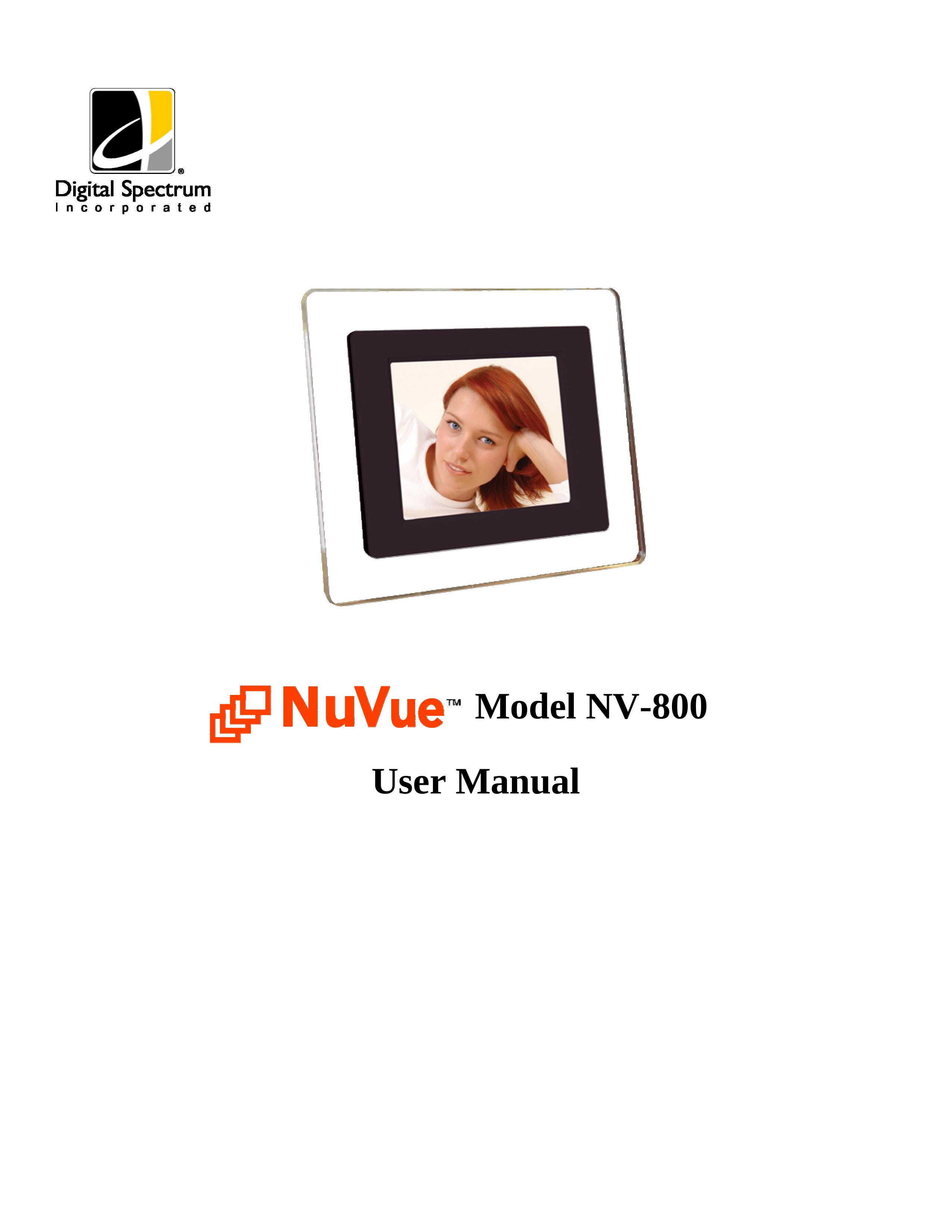 Digital Spectrum NV-800 Digital Photo Frame User Manual