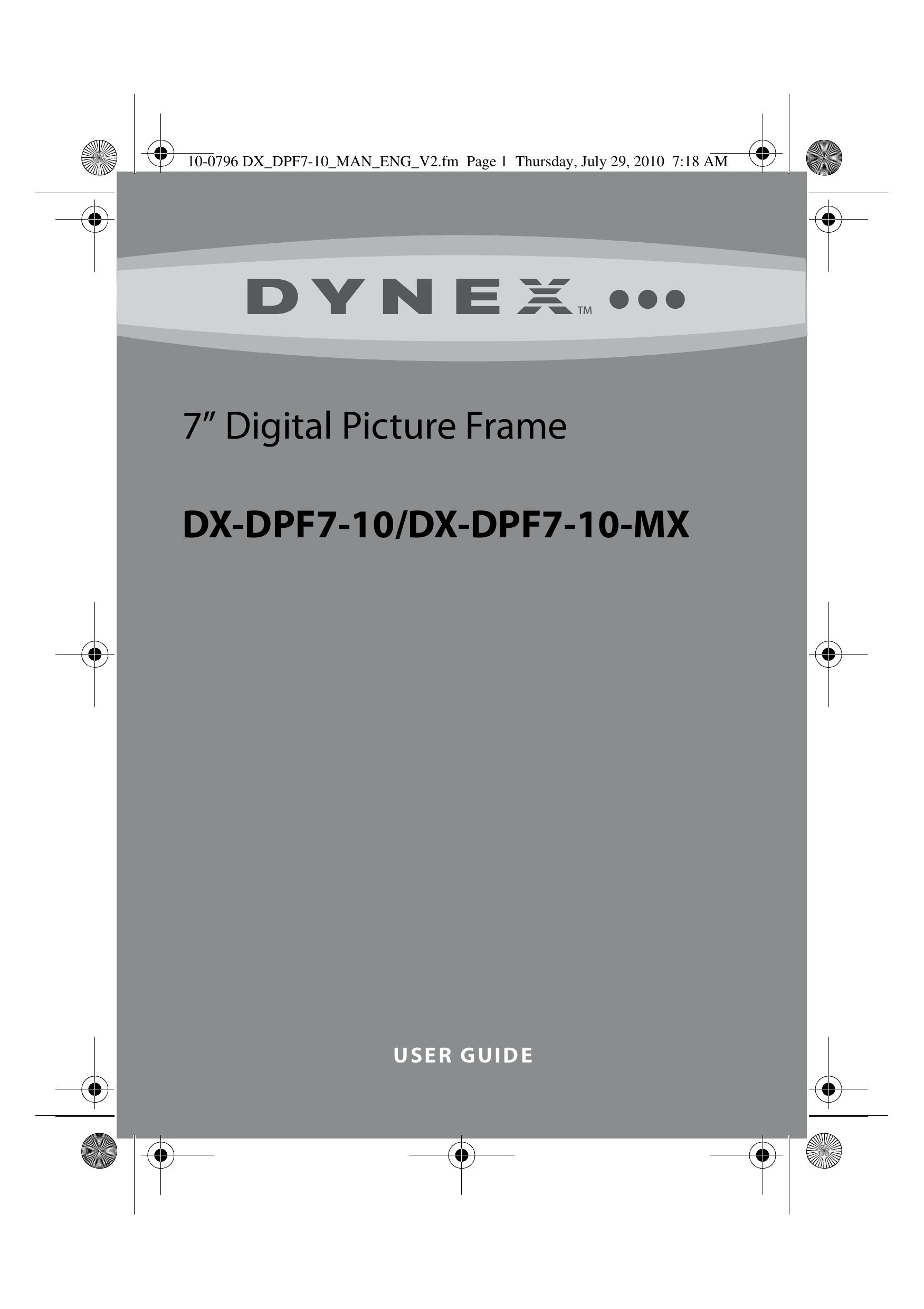 Dynex DX-DPF7-10-MX Digital Photo Frame User Manual