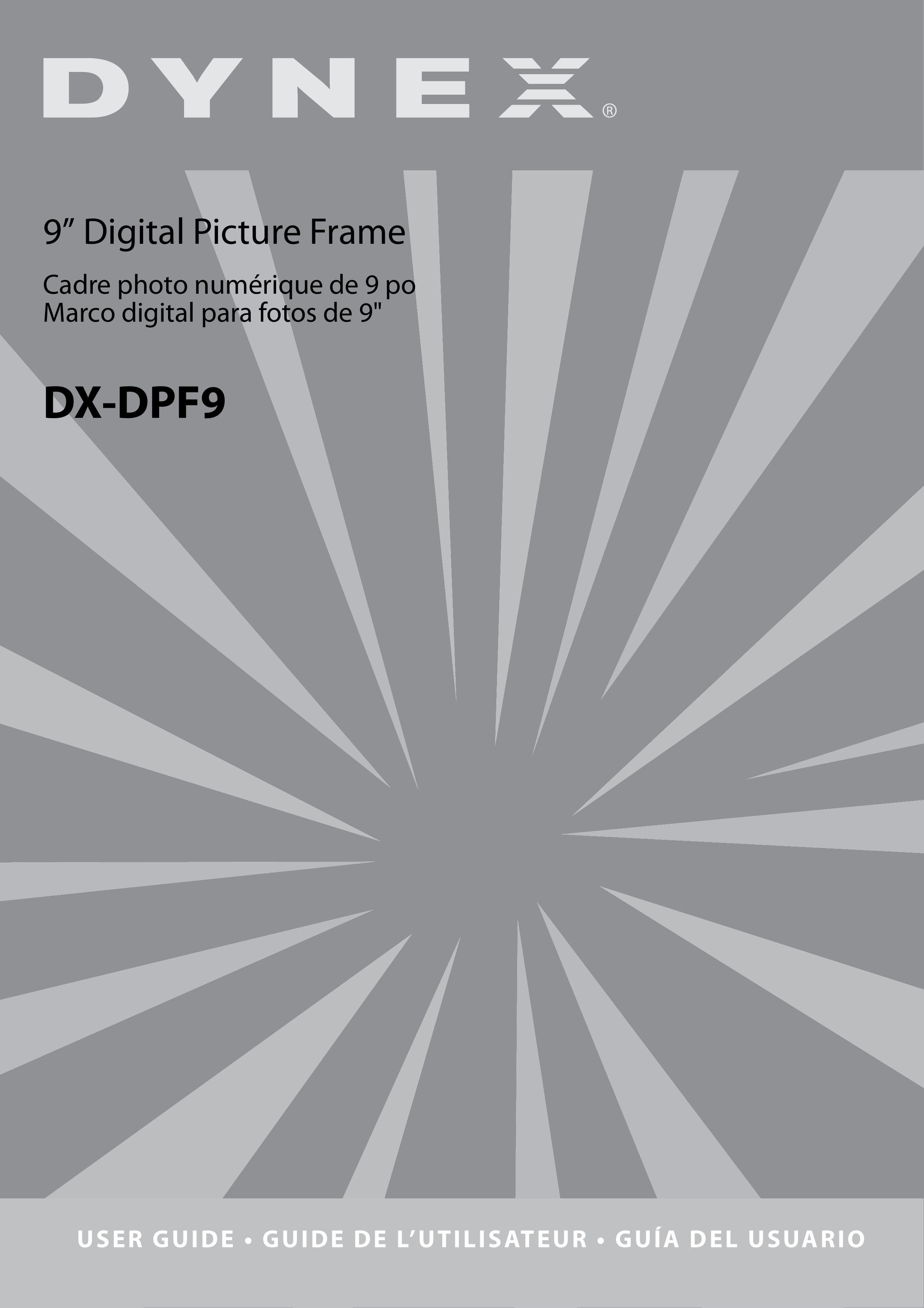 Dynex DX-DPF9 Digital Photo Frame User Manual