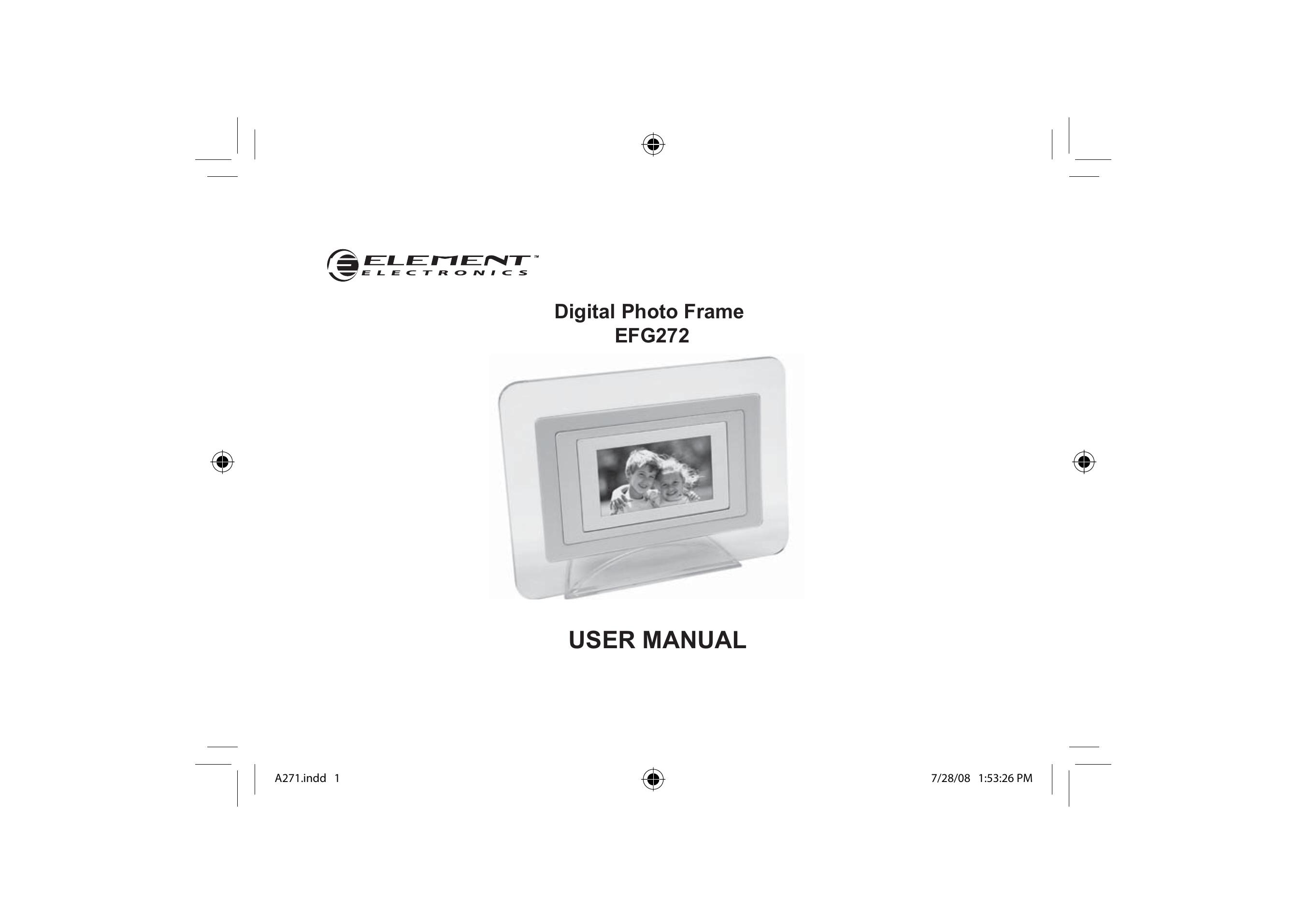 Element Electronics EFG272 Digital Photo Frame User Manual