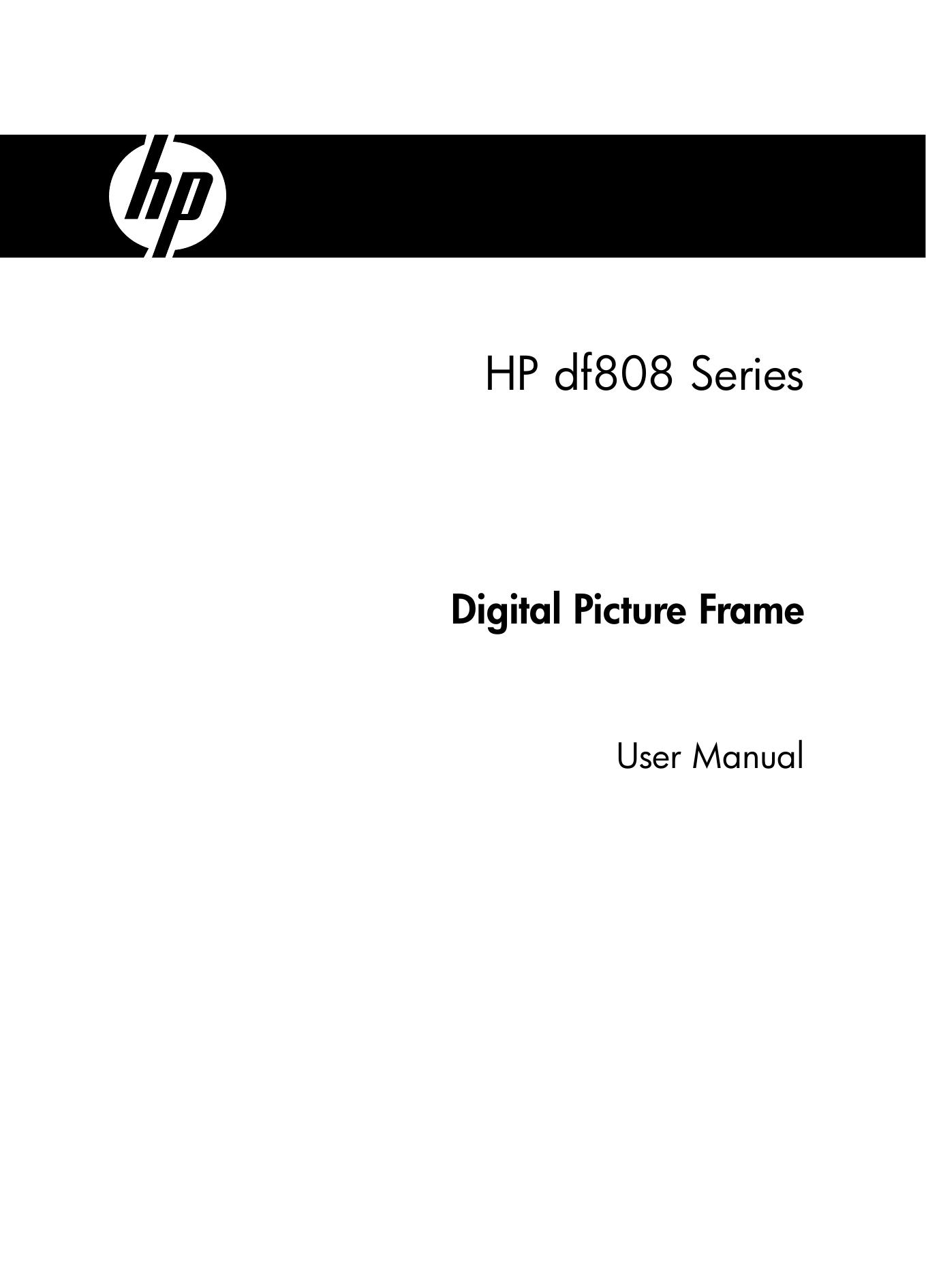 HP (Hewlett-Packard) DF808 Digital Photo Frame User Manual