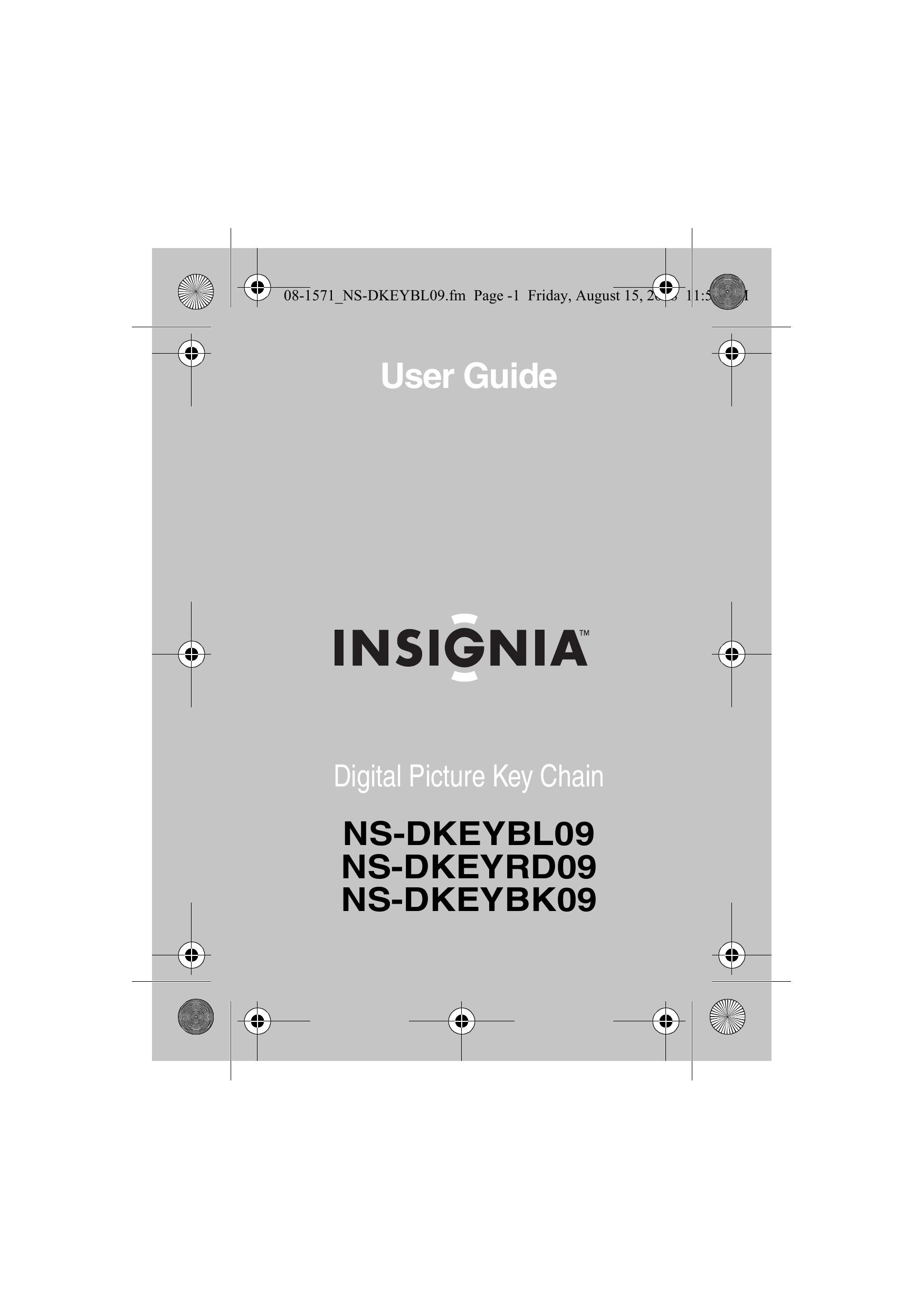 Insignia NS-DKEYRD09 Digital Photo Frame User Manual