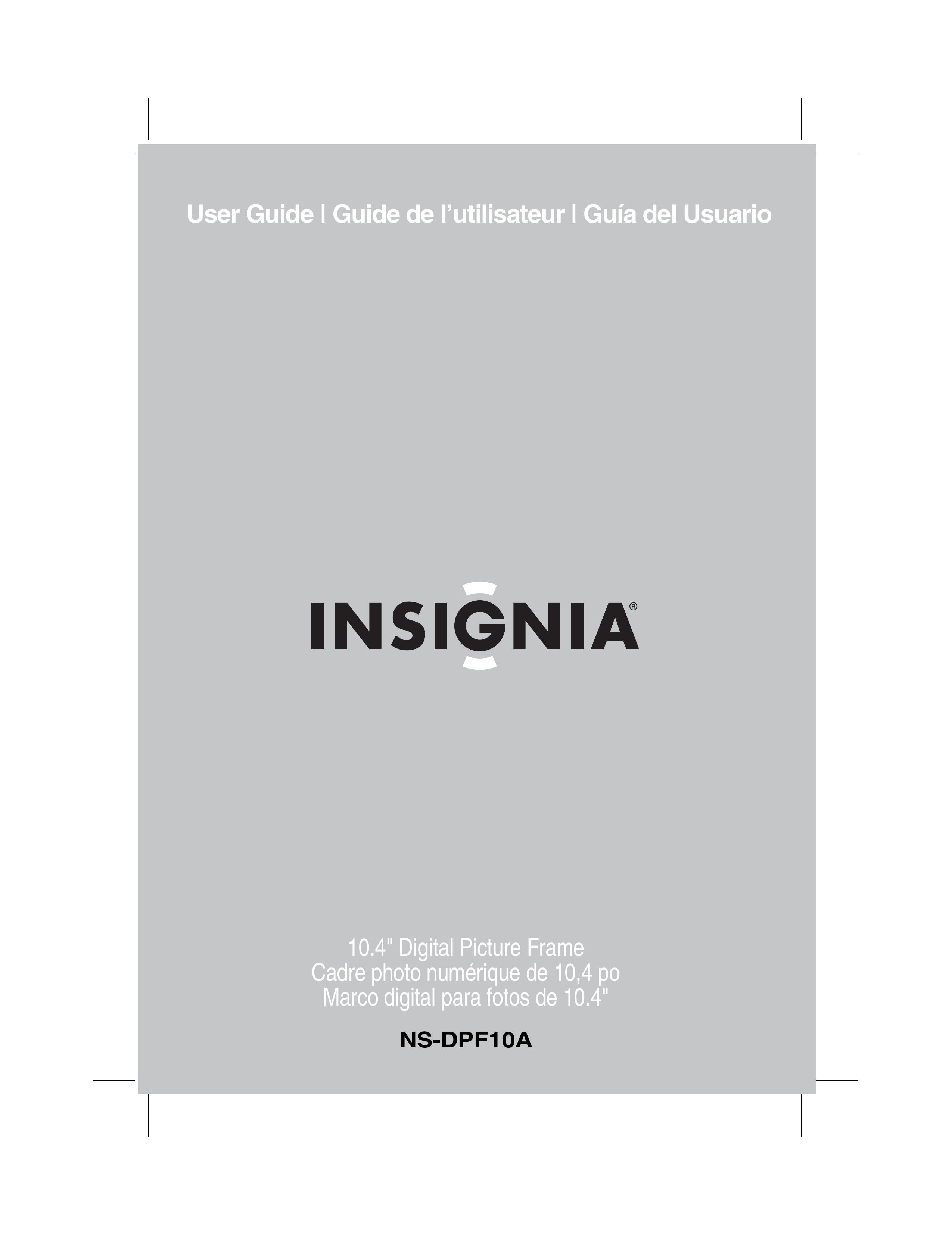 Insignia NS-DPF10A Digital Photo Frame User Manual