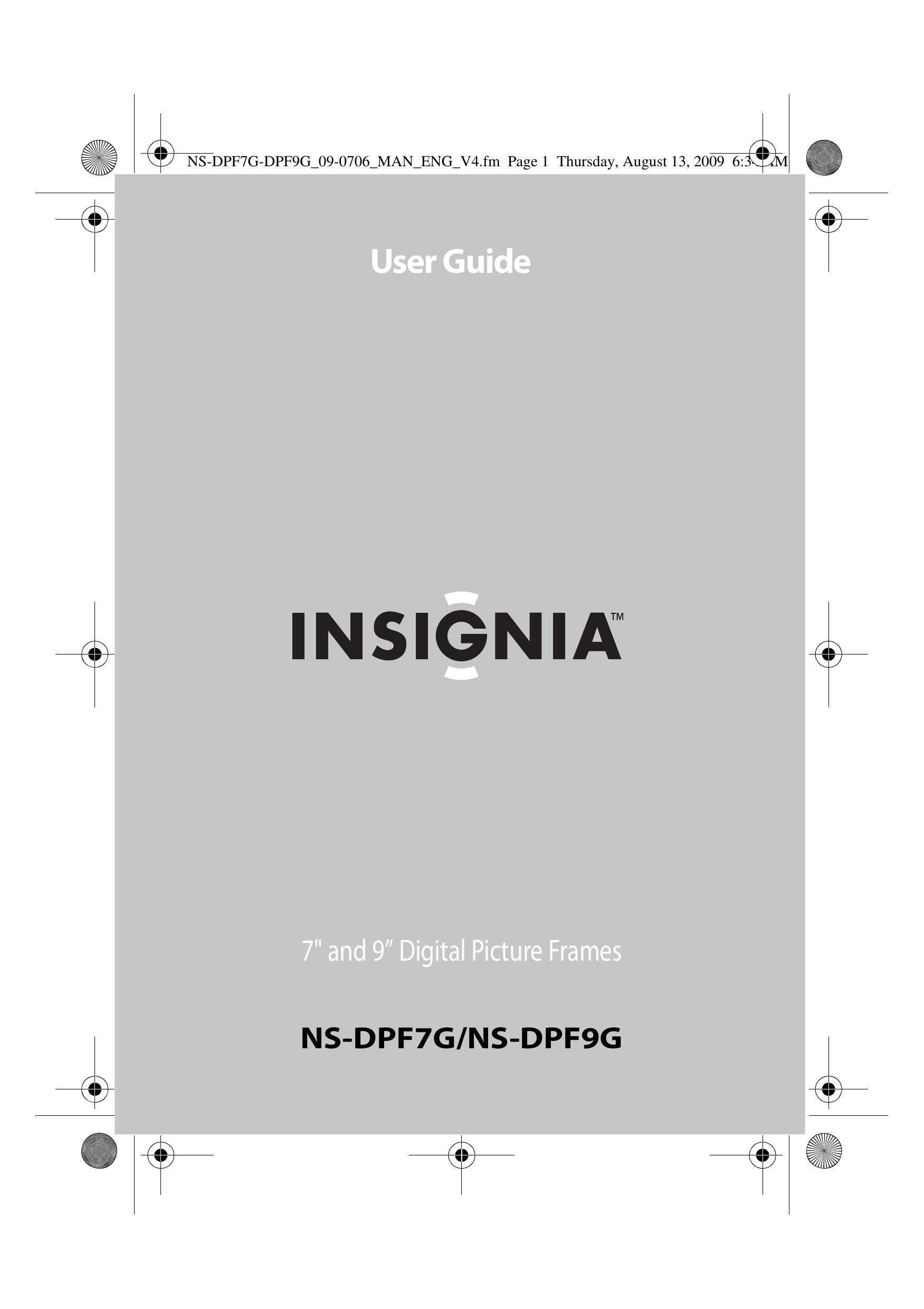 Insignia NS-DPF7G Digital Photo Frame User Manual