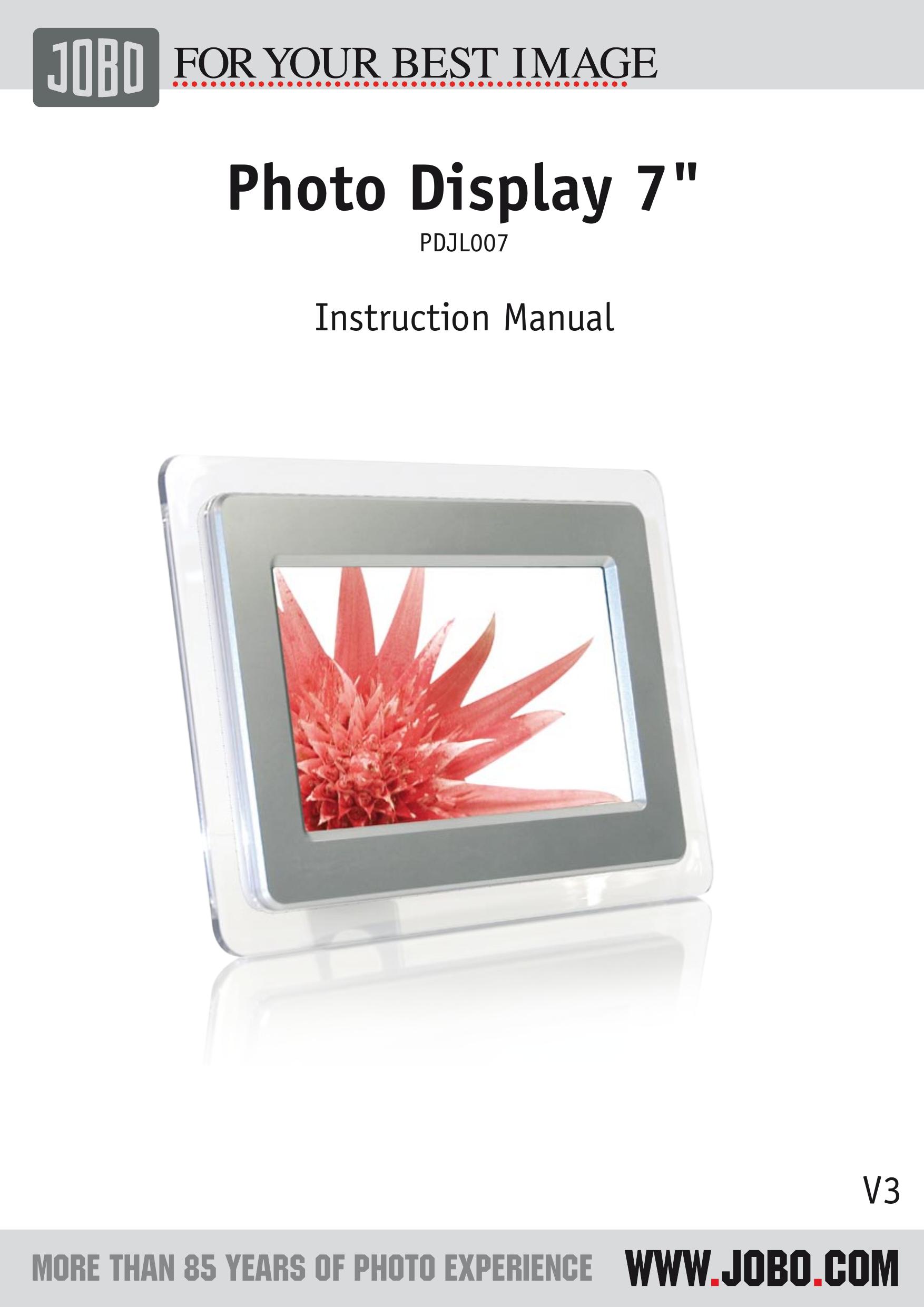 JOBO PDJL007 Digital Photo Frame User Manual