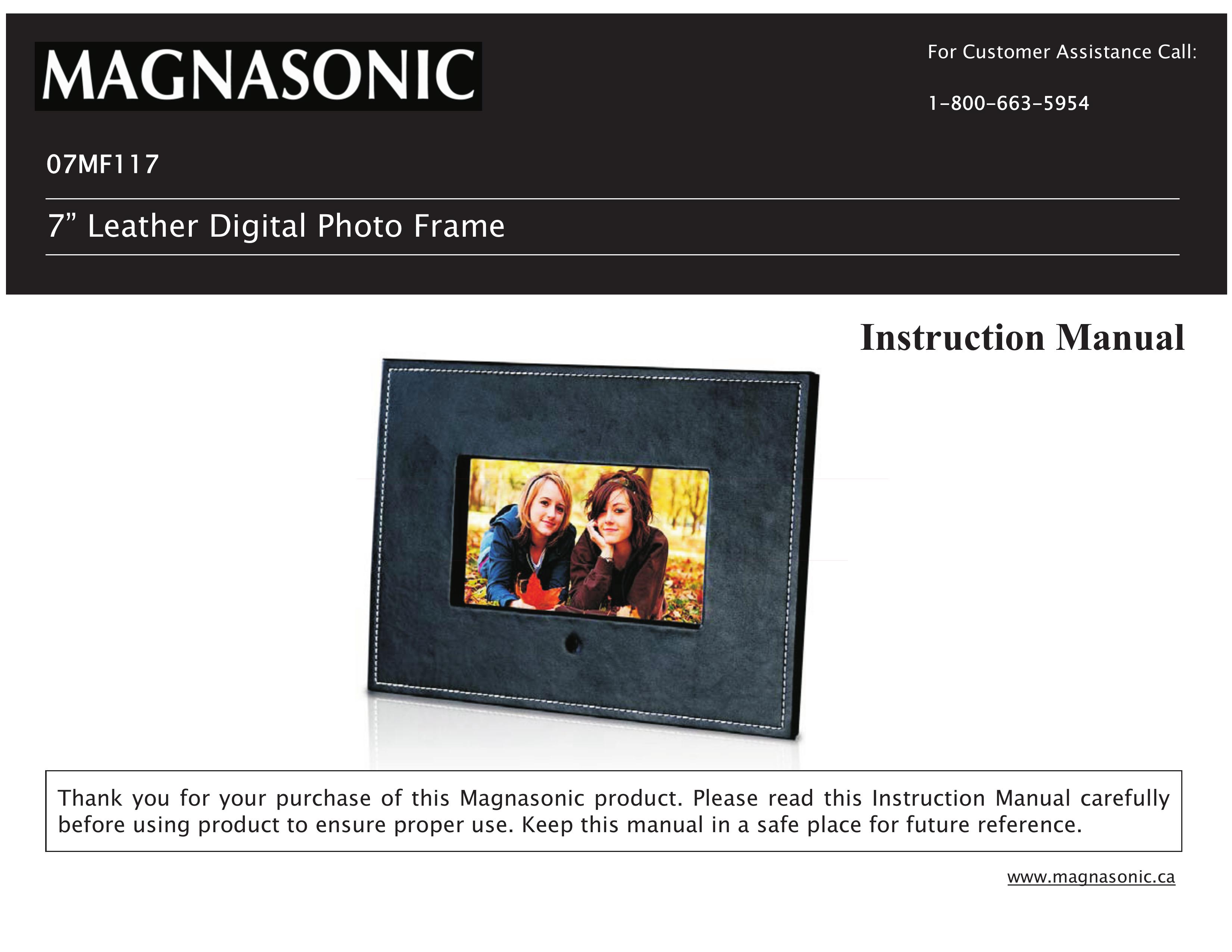 Magnasonic 07MF117 Digital Photo Frame User Manual