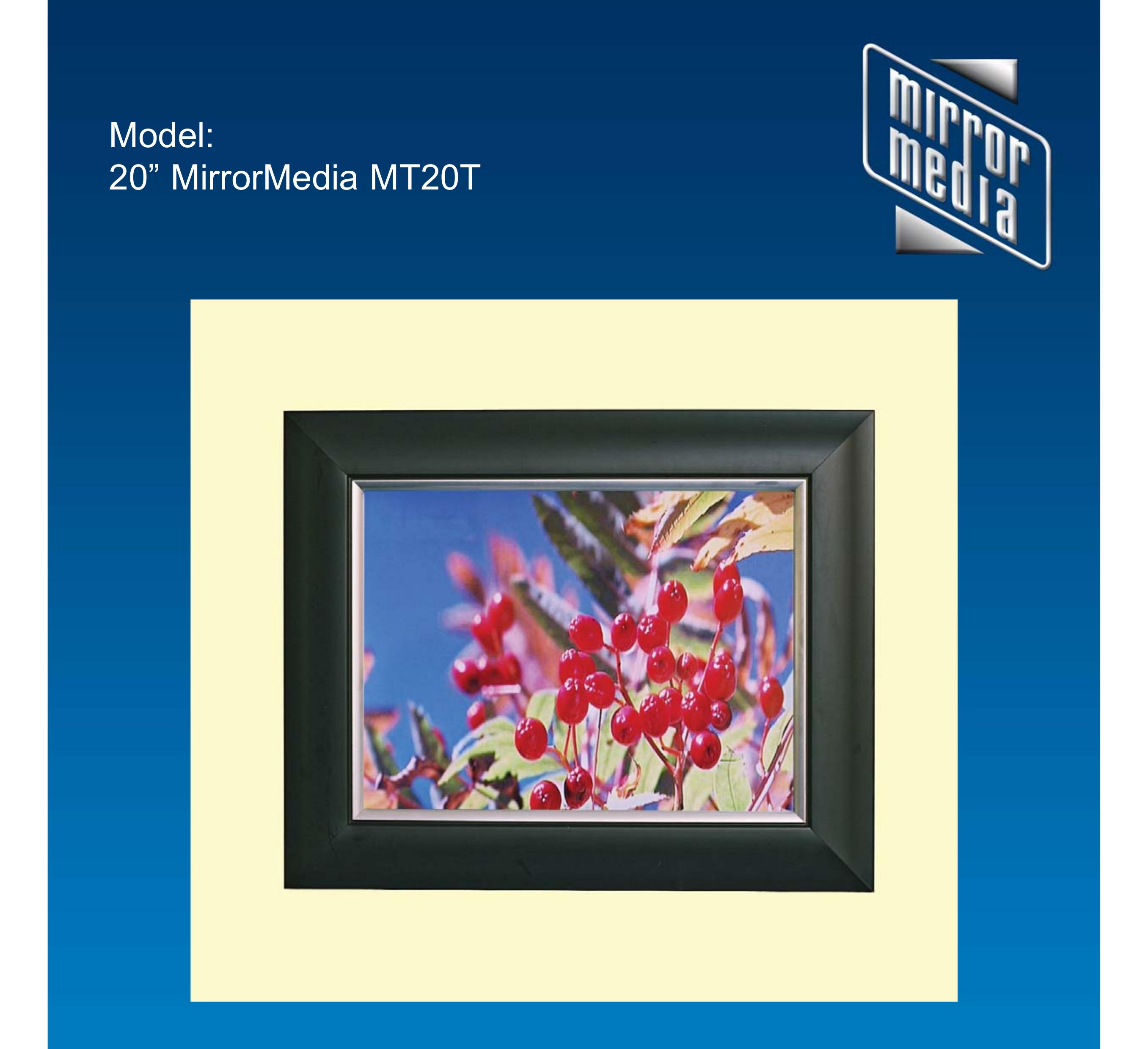 Mirror Media MT20T Digital Photo Frame User Manual