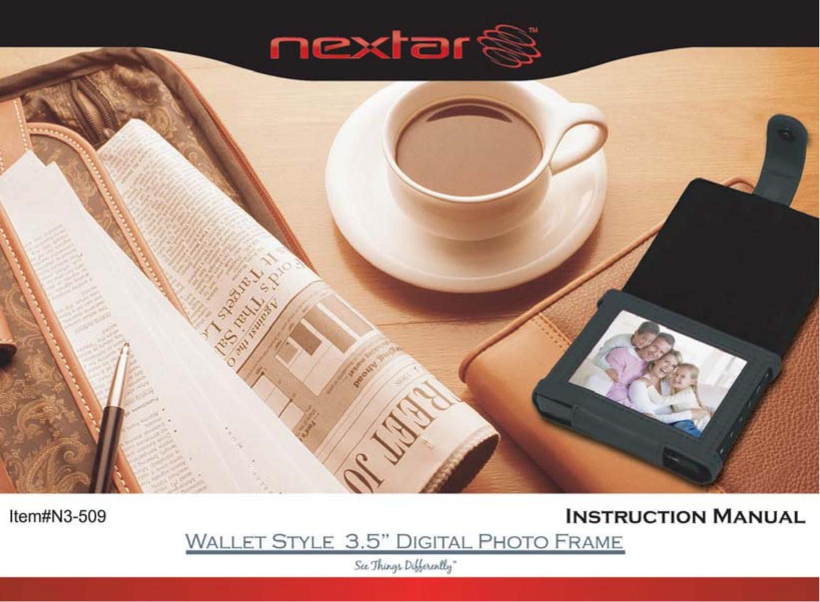 Nextar N3-509 Digital Photo Frame User Manual