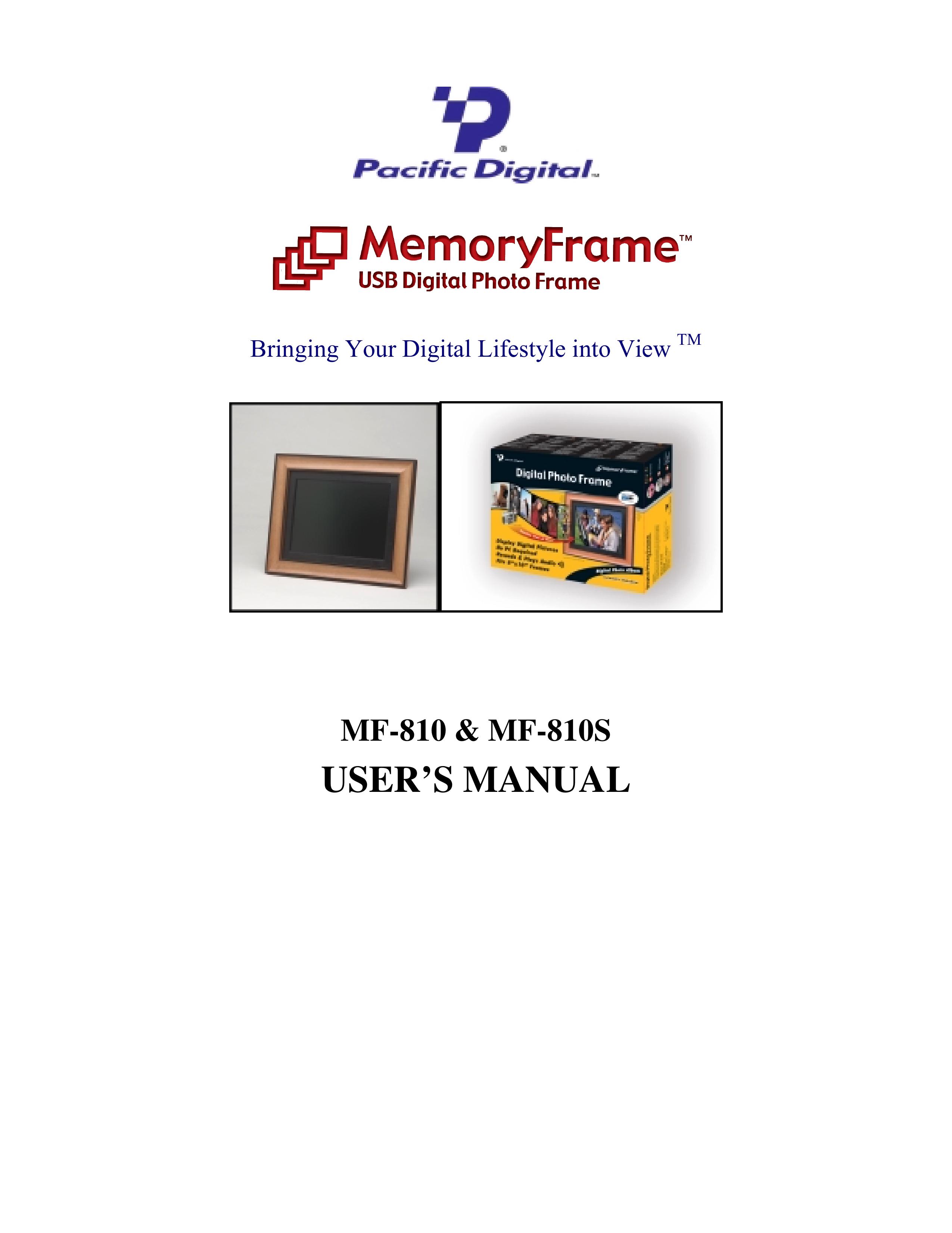 Pacific Digital MF-810 Digital Photo Frame User Manual
