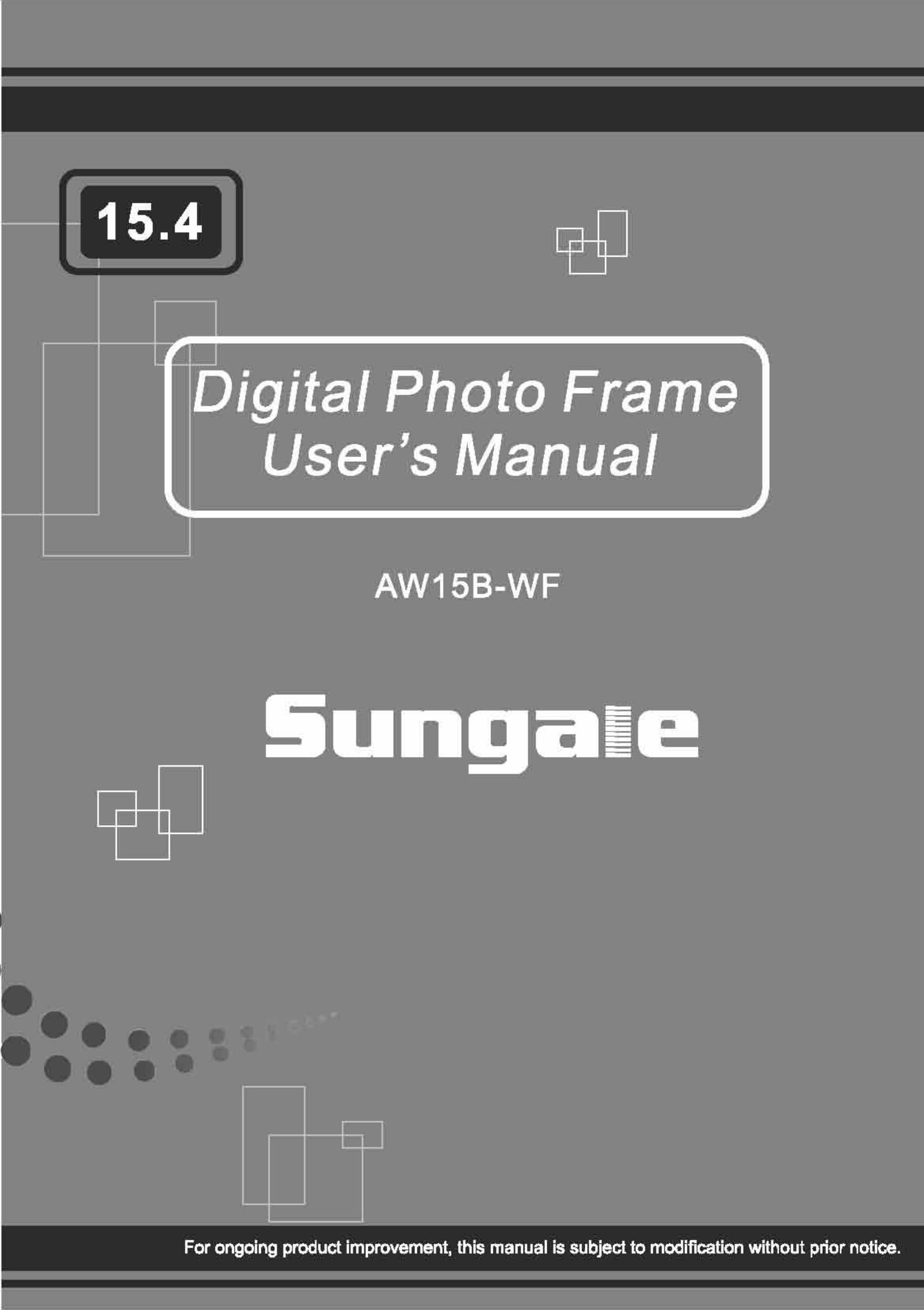 Sungale AW15B-WF Digital Photo Frame User Manual