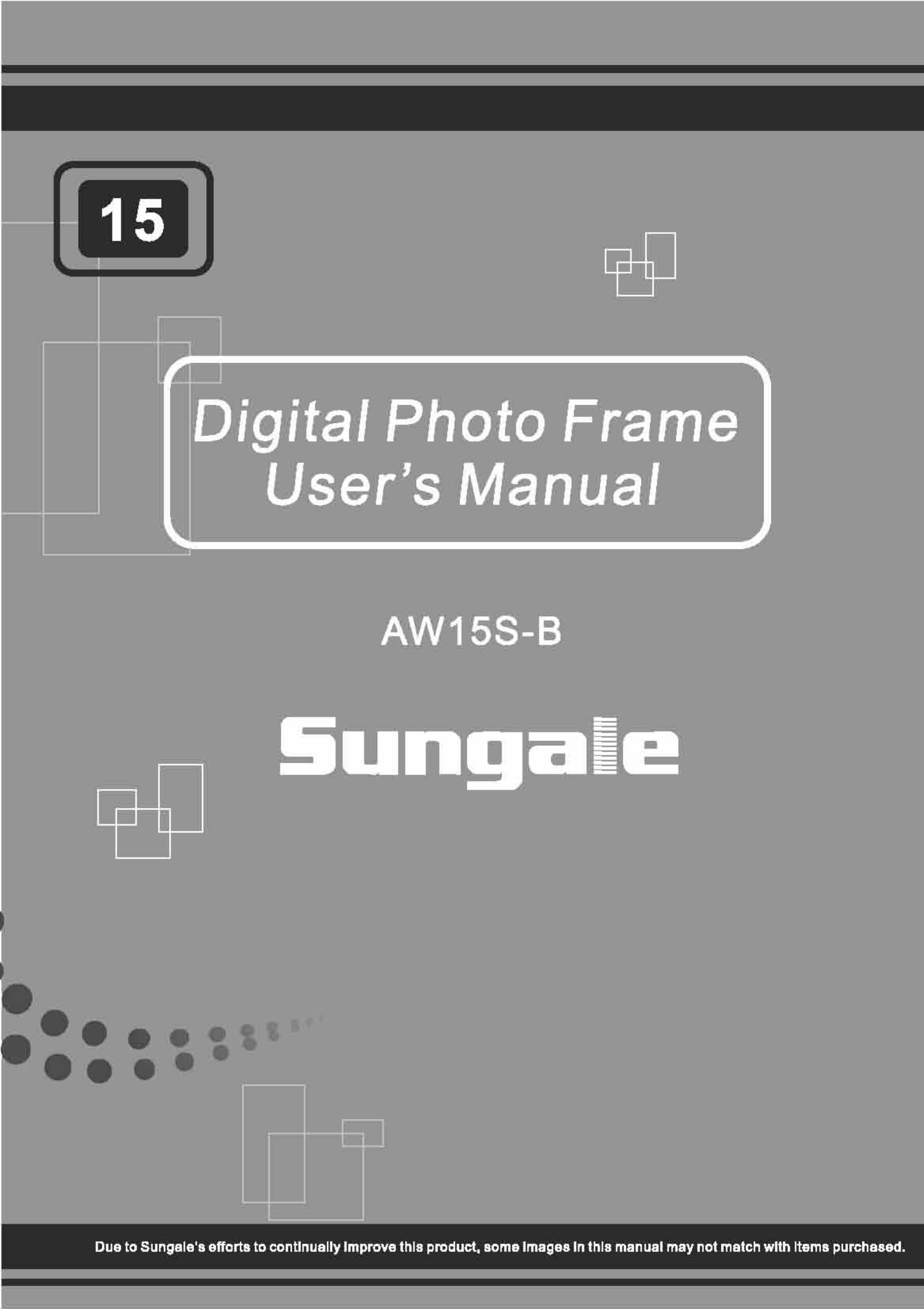Sungale AW15S-B Digital Photo Frame User Manual
