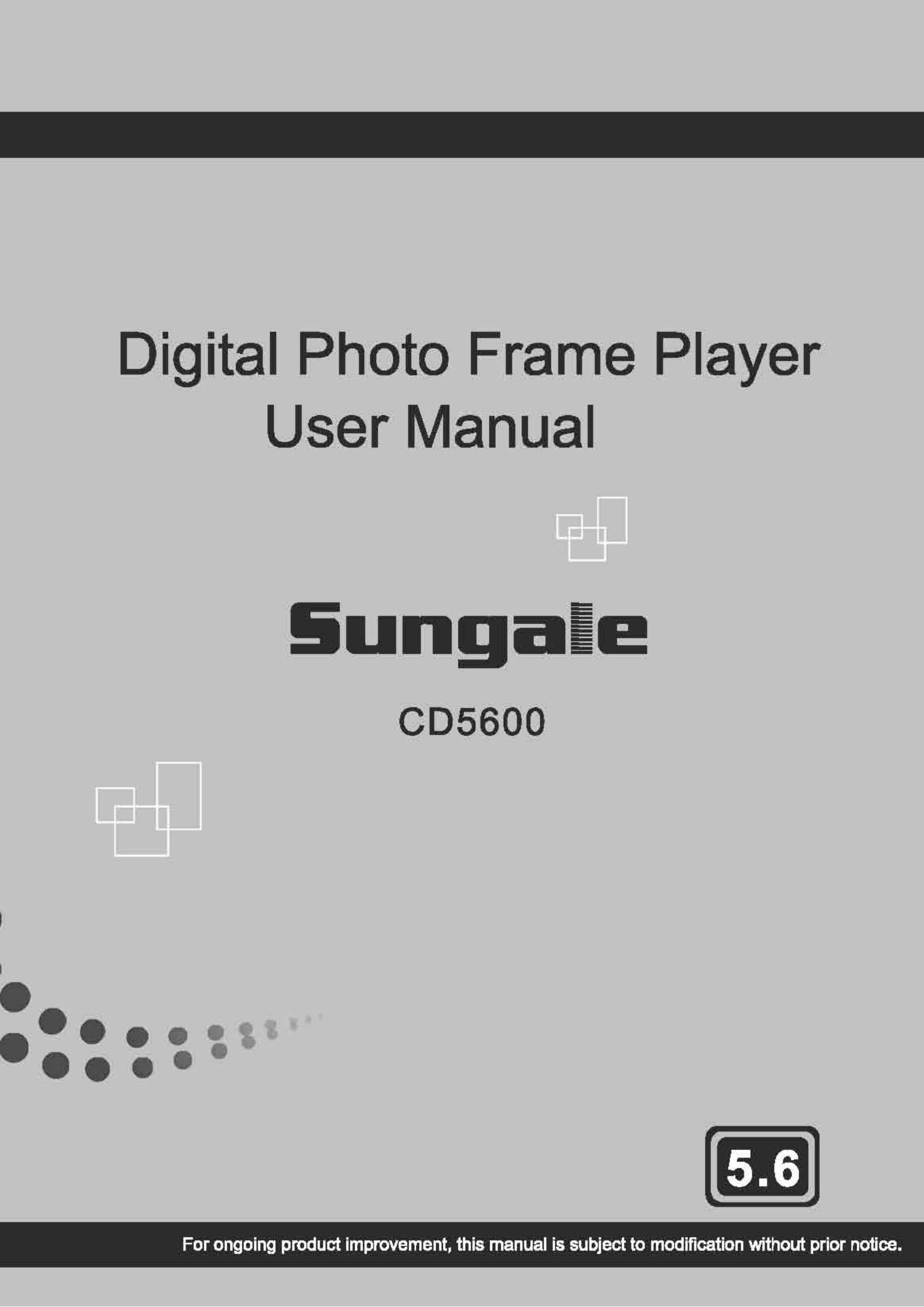 Sungale CD5600 Digital Photo Frame User Manual