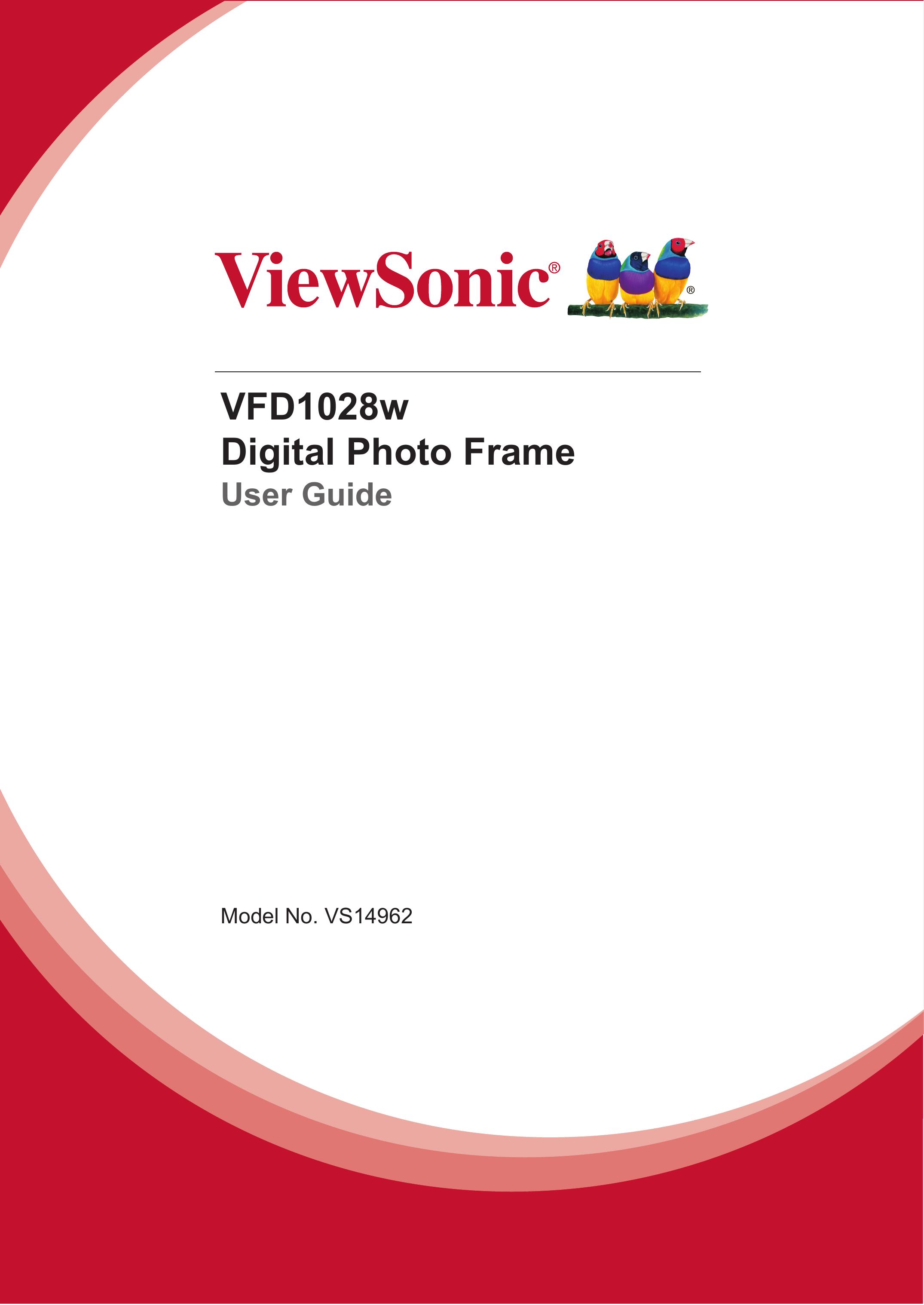 ViewSonic VFD1028W11 Digital Photo Frame User Manual