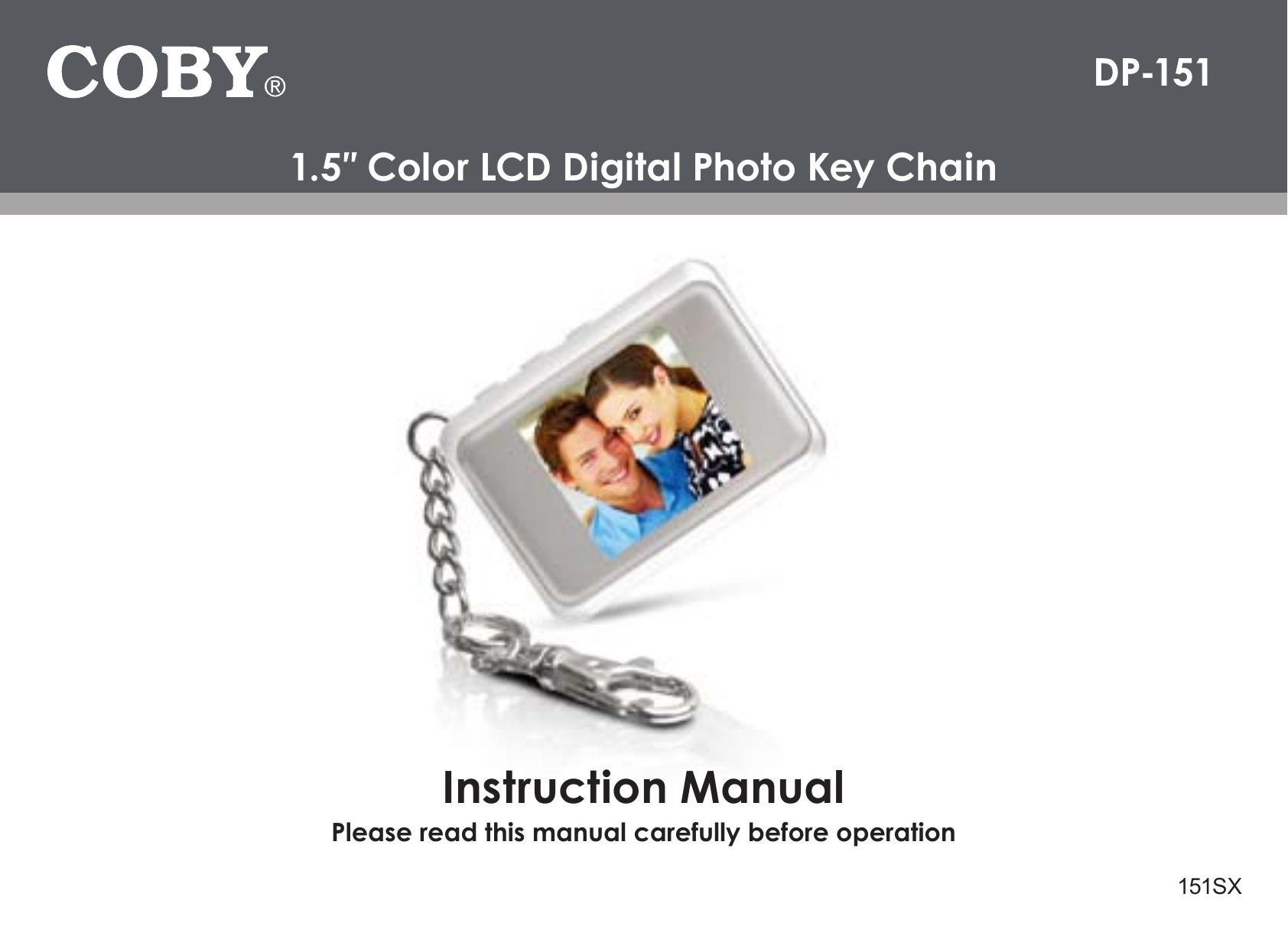 COBY electronic DP-151 Digital Photo Keychain User Manual