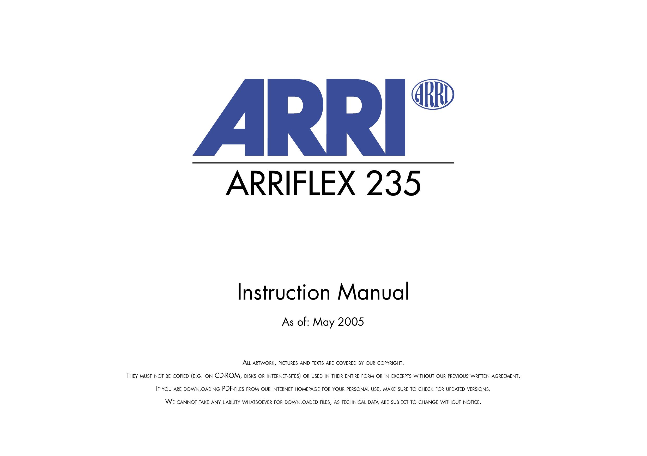 ARRI ARRIFLEX 235 Film Camera User Manual