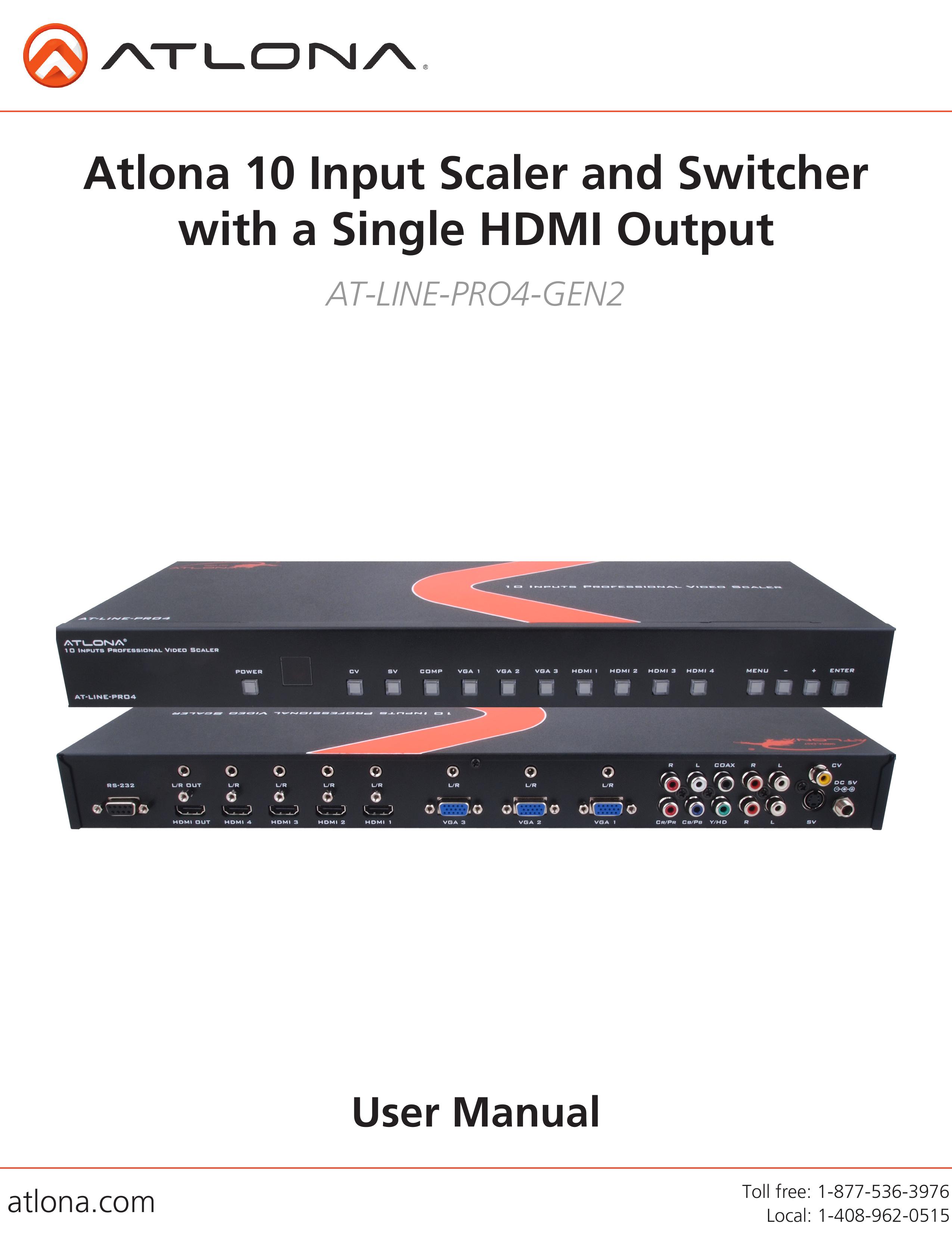 Atlona AT-LINE-PRO4-GEN2 Film Camera User Manual