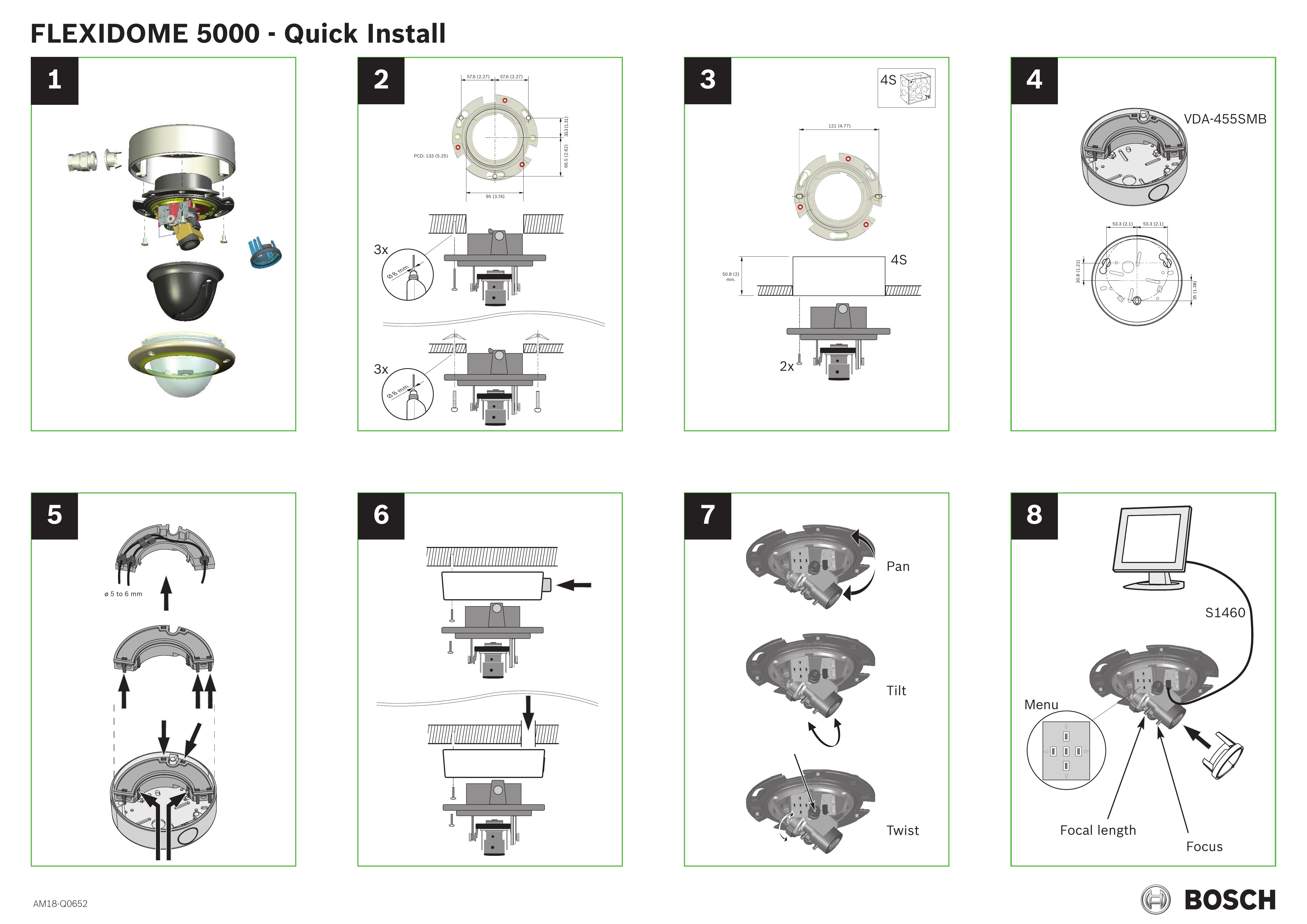 Bosch Appliances FLEXIDOME 5000 Film Camera User Manual
