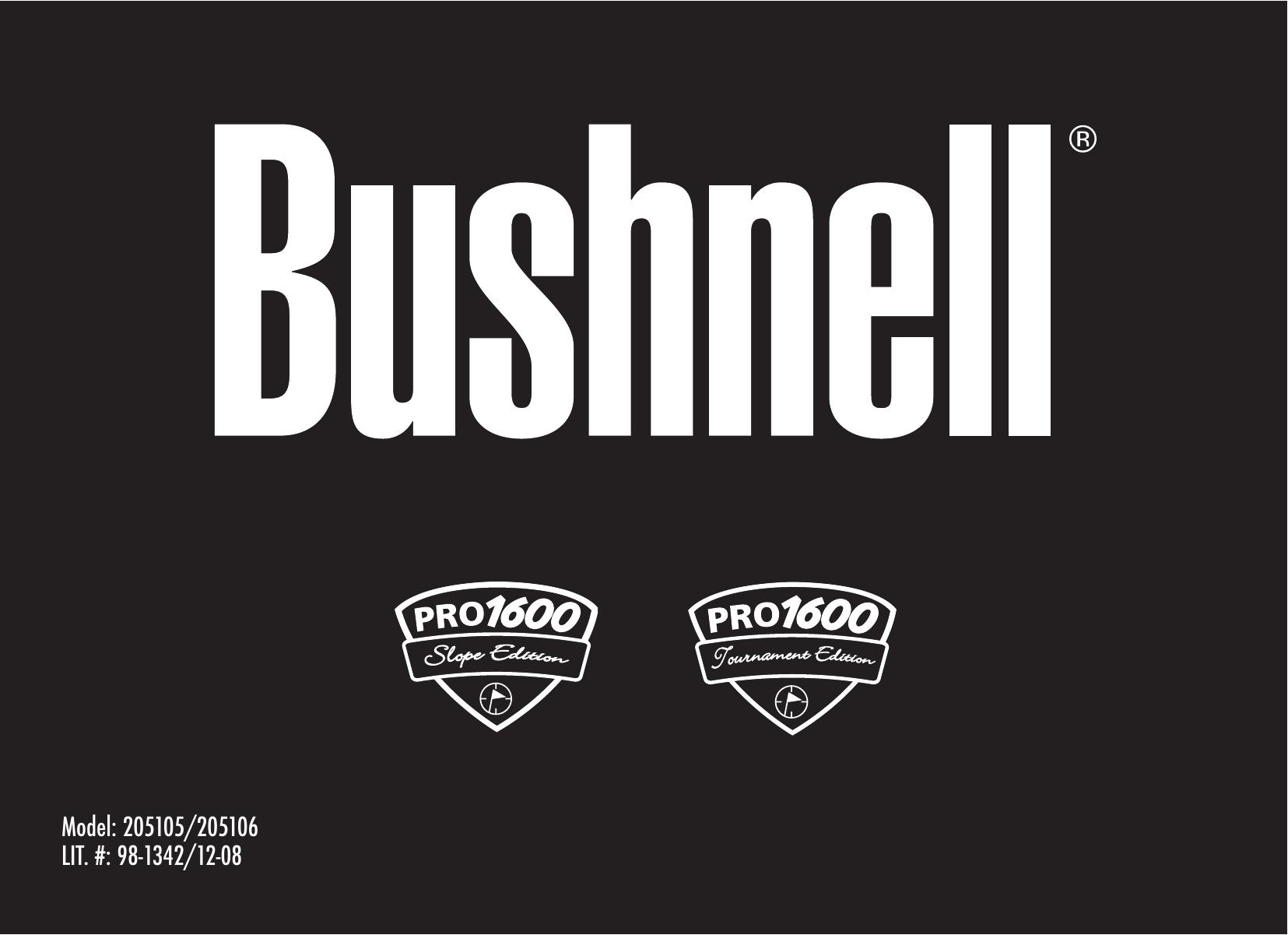Bushnell 98-1342/12-08 Film Camera User Manual