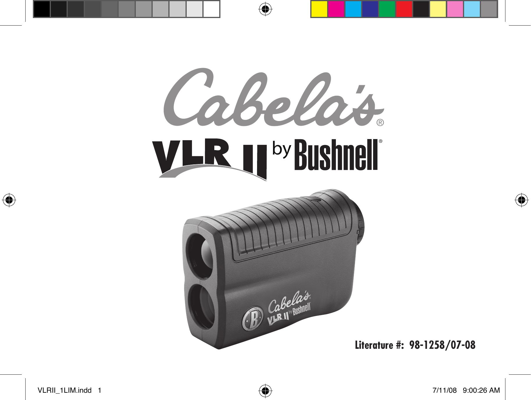 Bushnell VLR II Film Camera User Manual