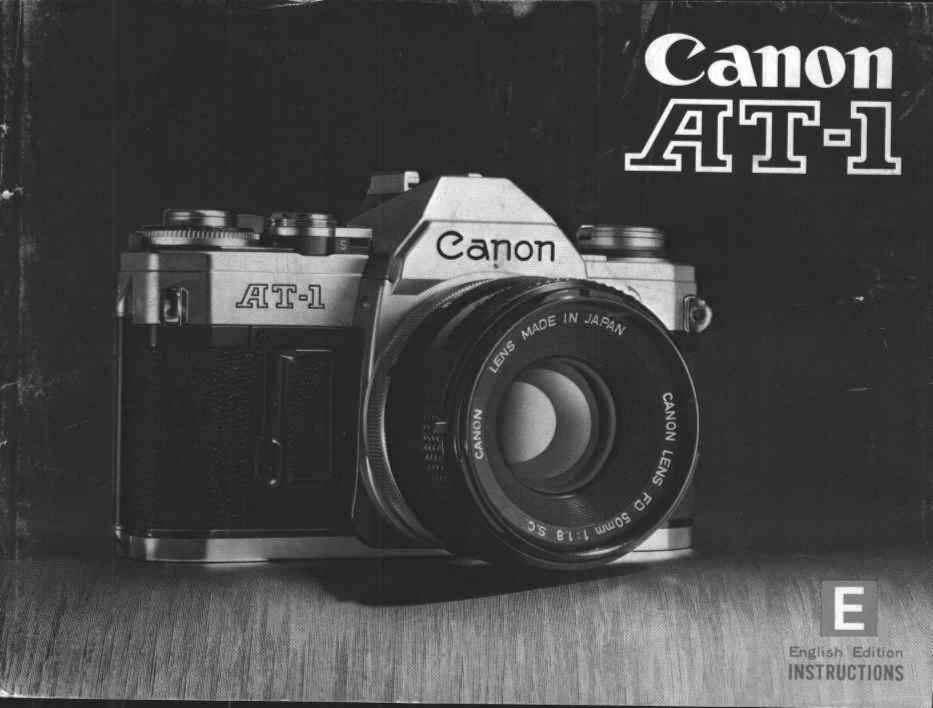 Canon AT 1 Film Camera User Manual