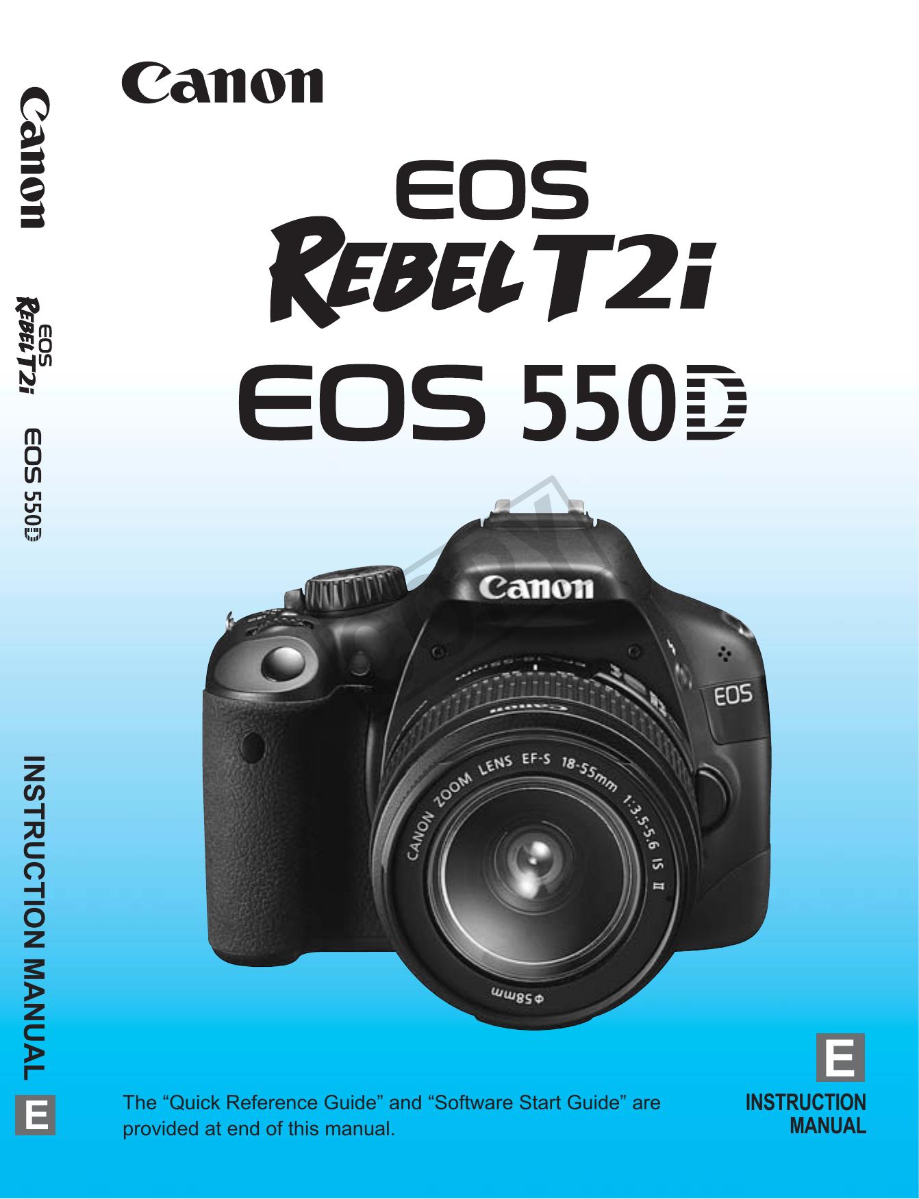 Canon EOS REBEL T2i Film Camera User Manual