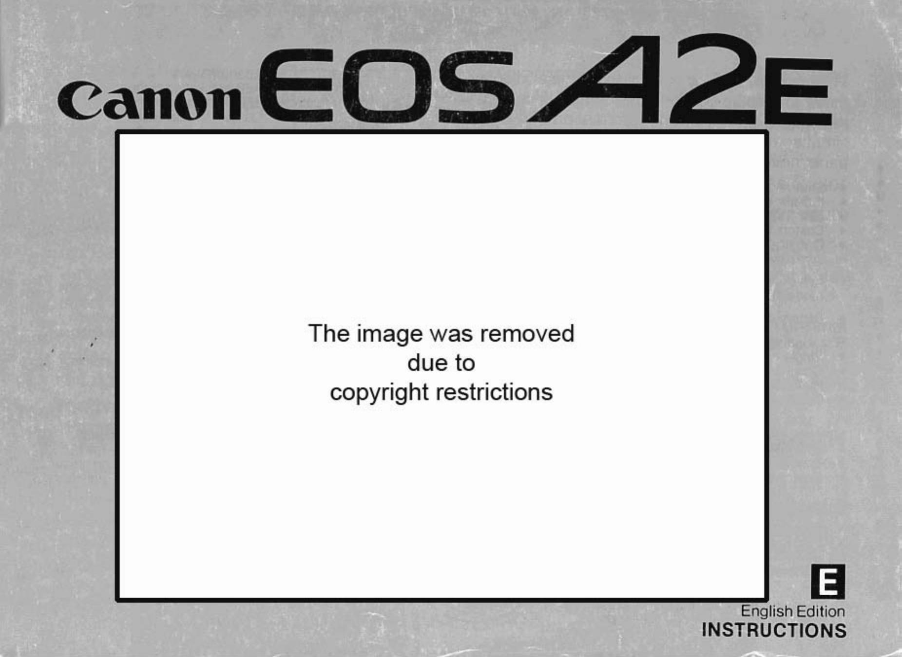 Canon EOSA2E Film Camera User Manual