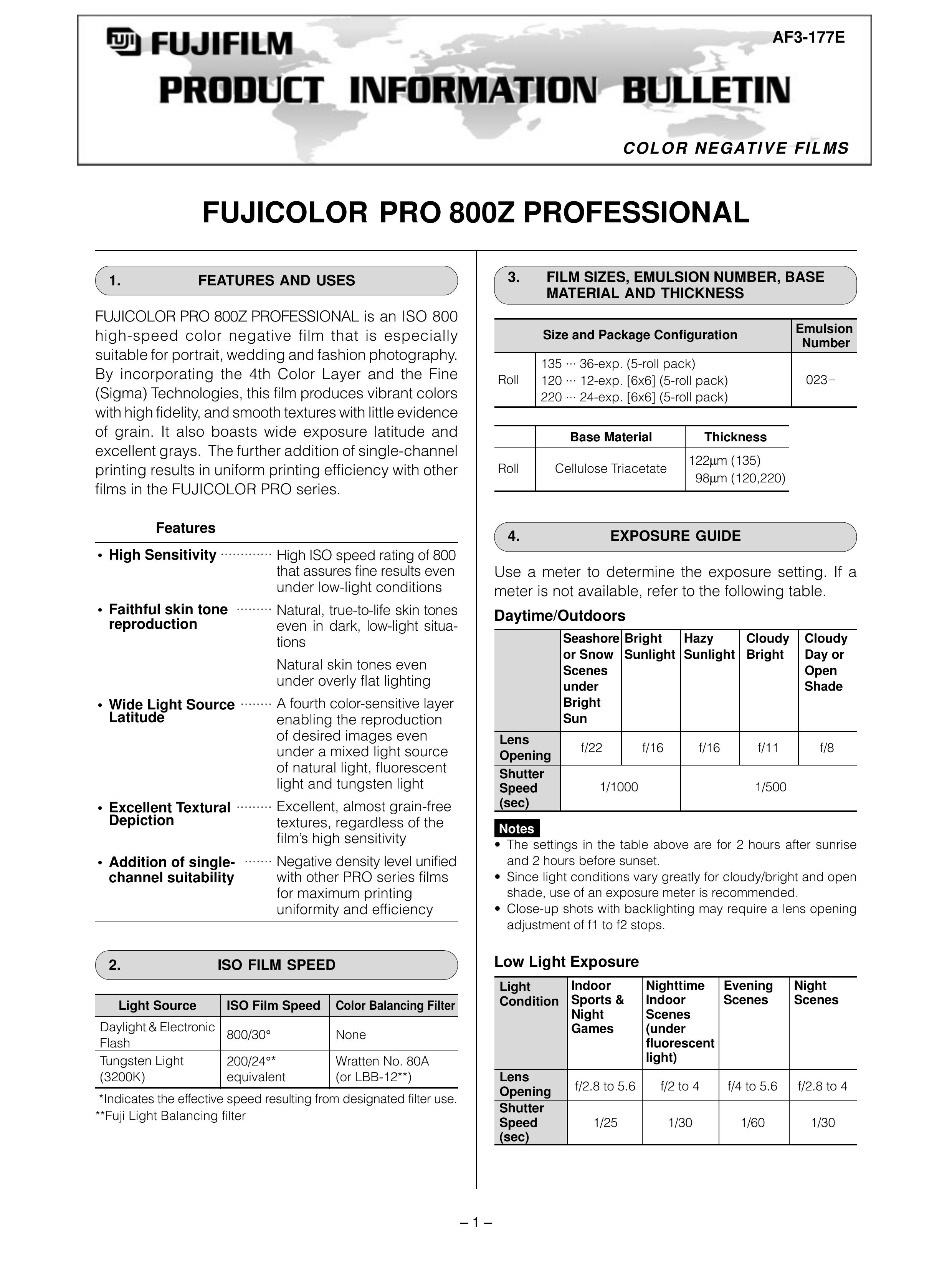 FujiFilm AF3-177E Film Camera User Manual