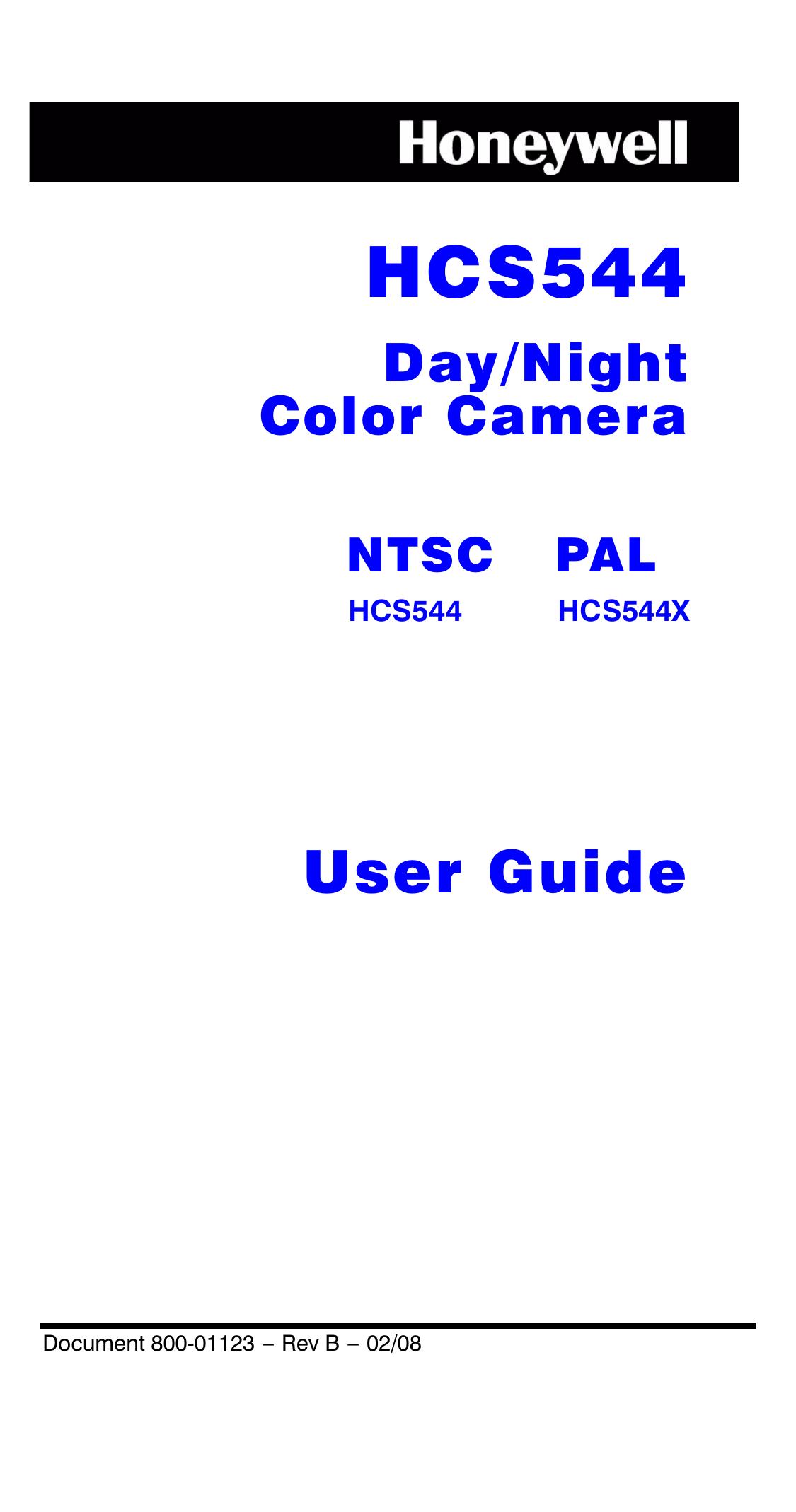 Honeywell HCS544 Film Camera User Manual