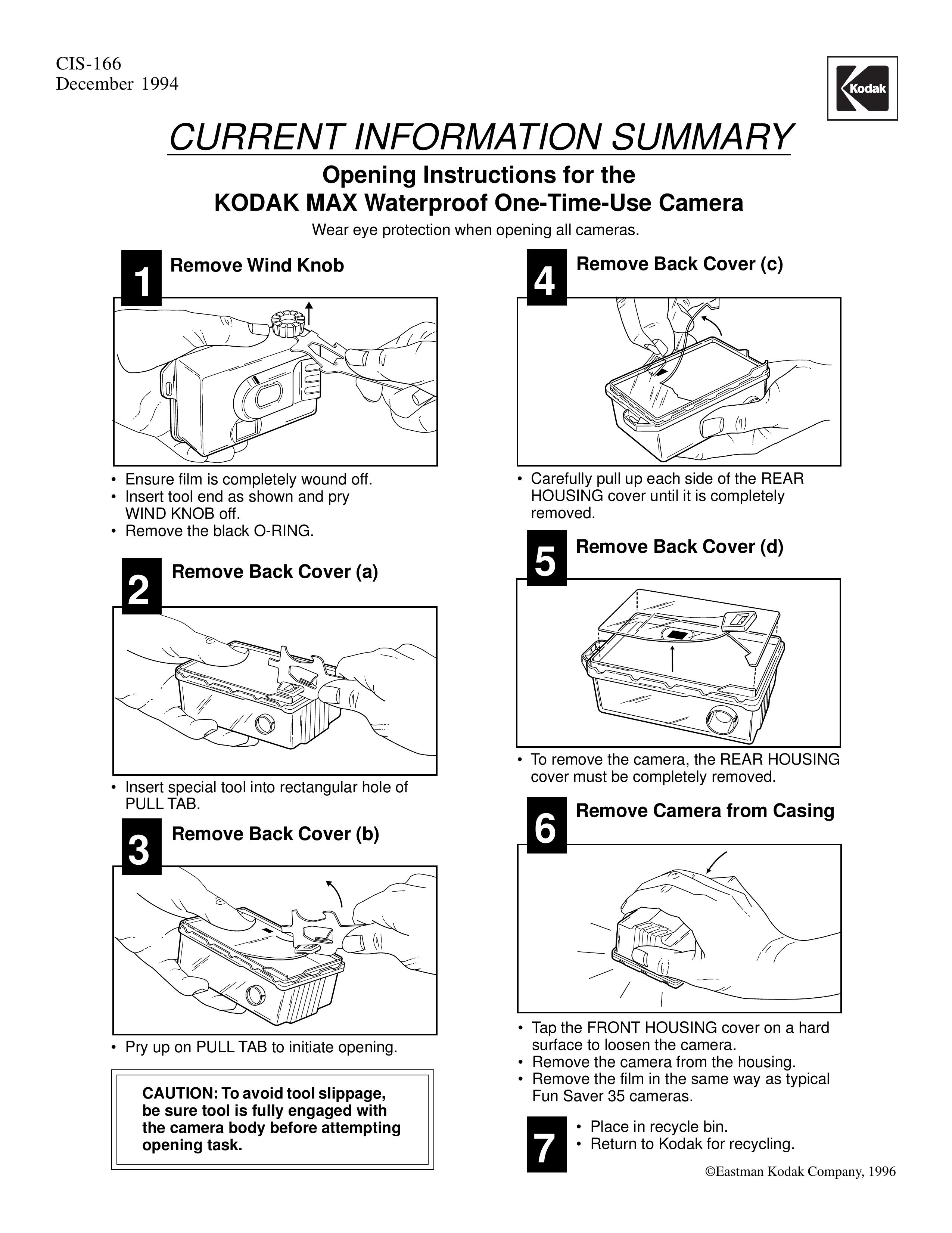 Kodak CIS-166 Film Camera User Manual