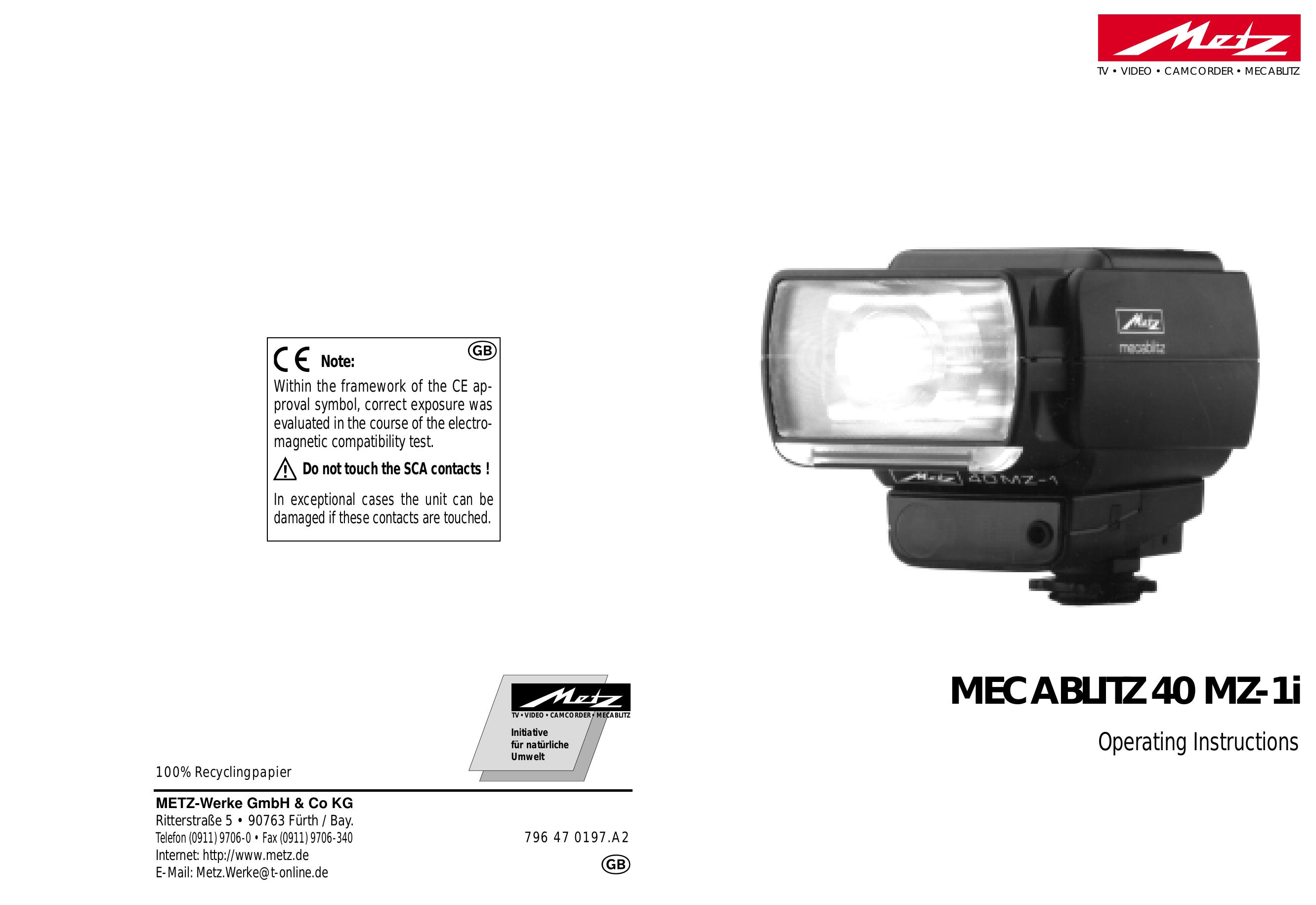 Metz MZ-1i Film Camera User Manual