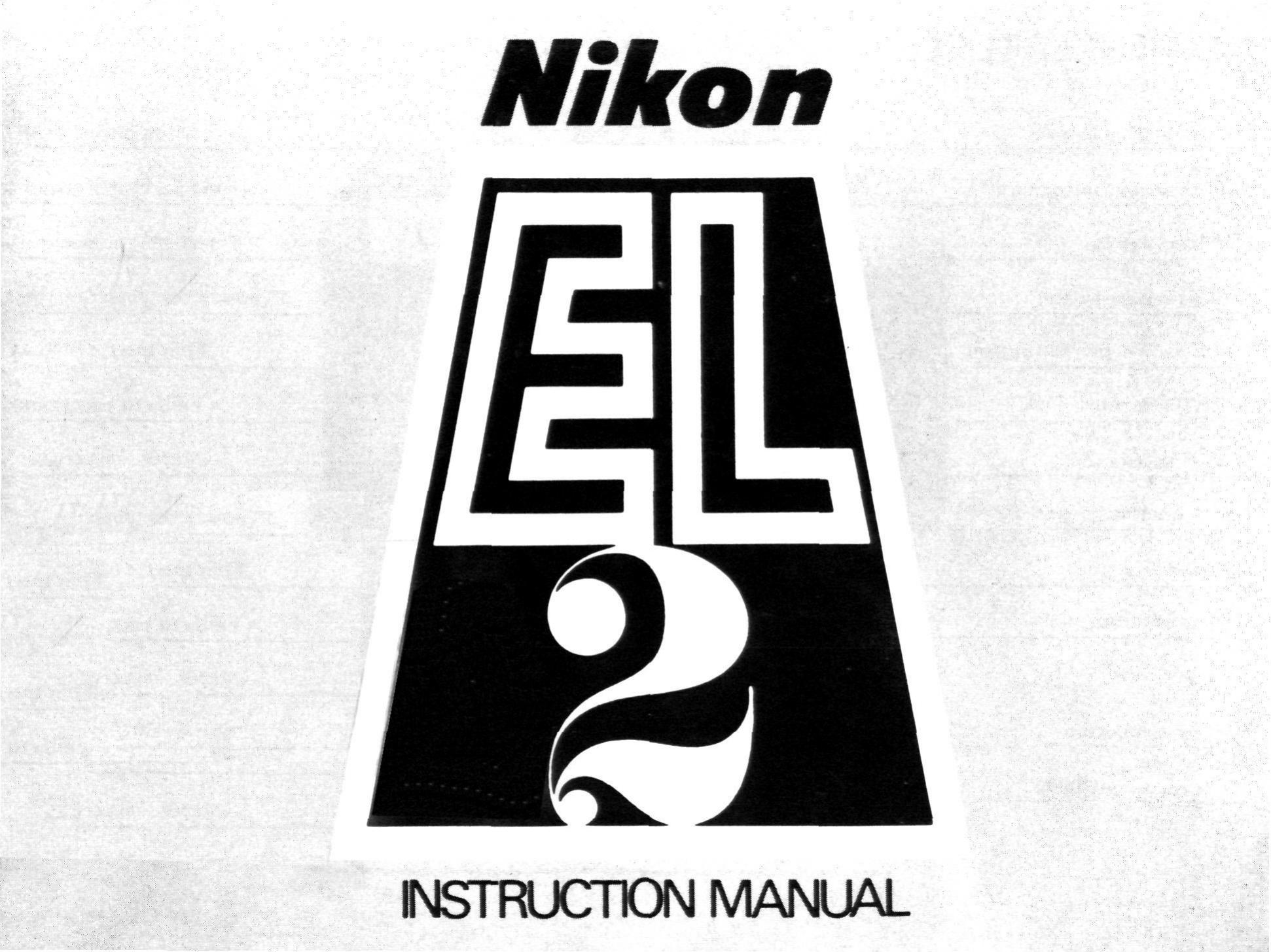 Nikon EL2 Film Camera User Manual