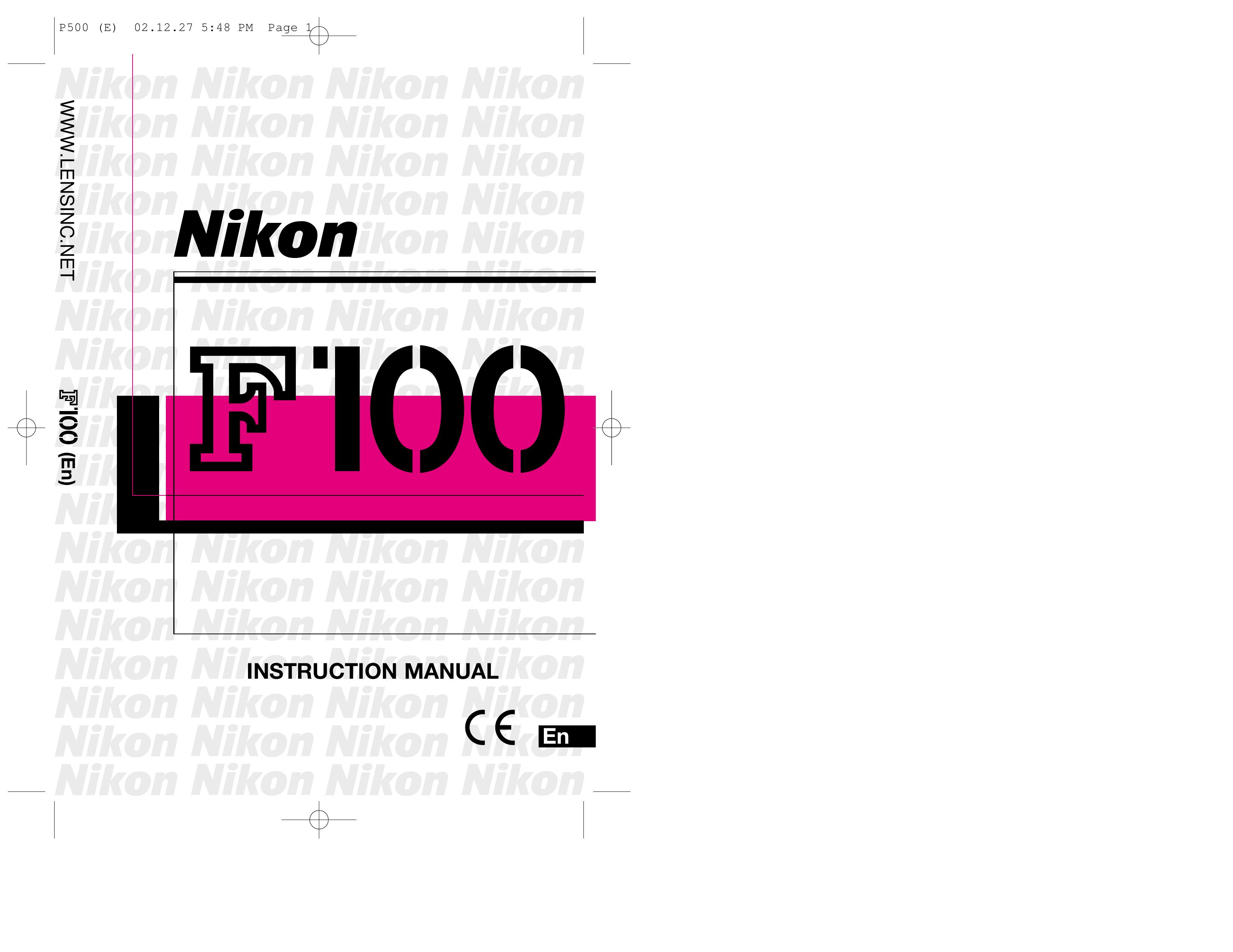 Nikon FAA350NA Film Camera User Manual