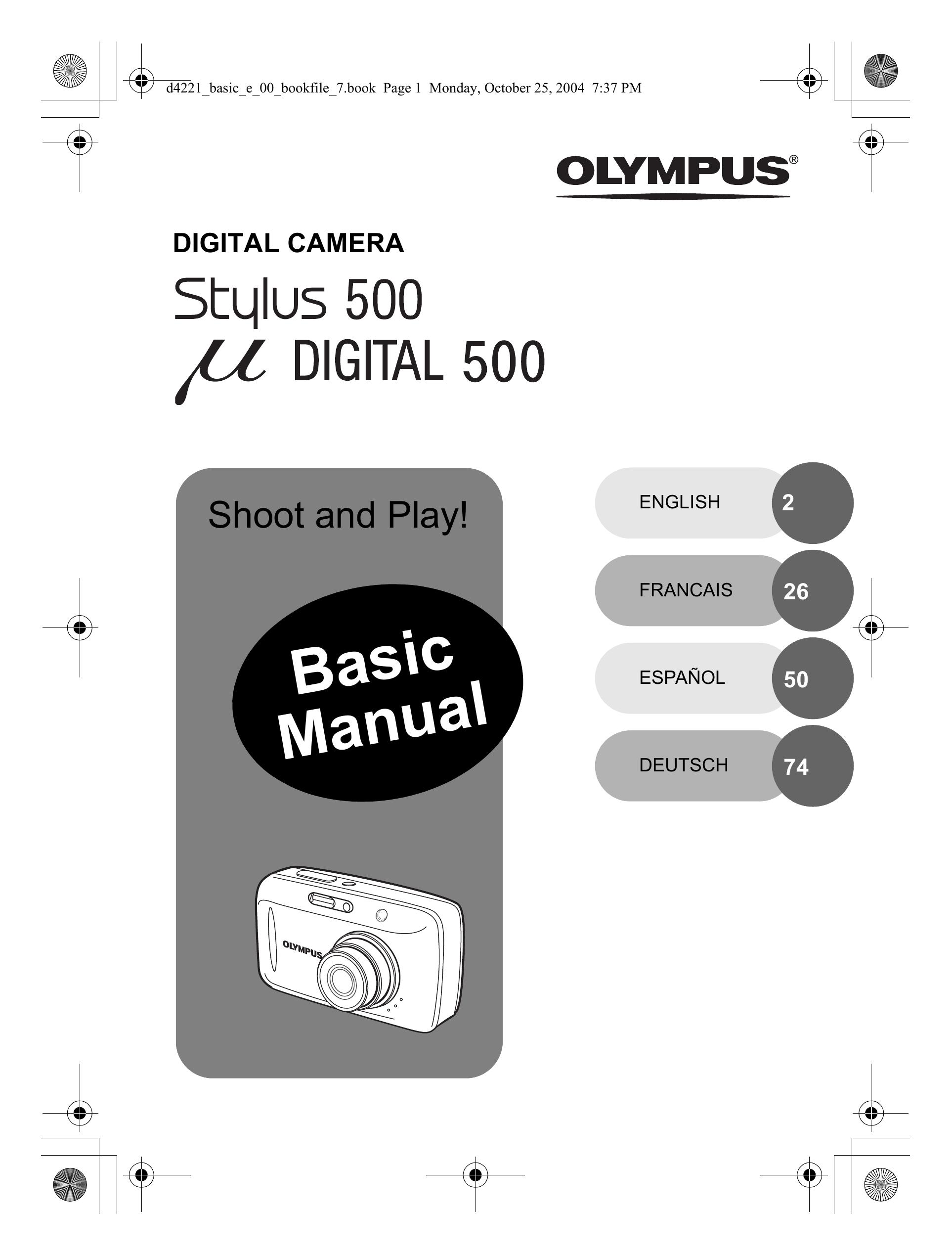 Olympus 500 Film Camera User Manual
