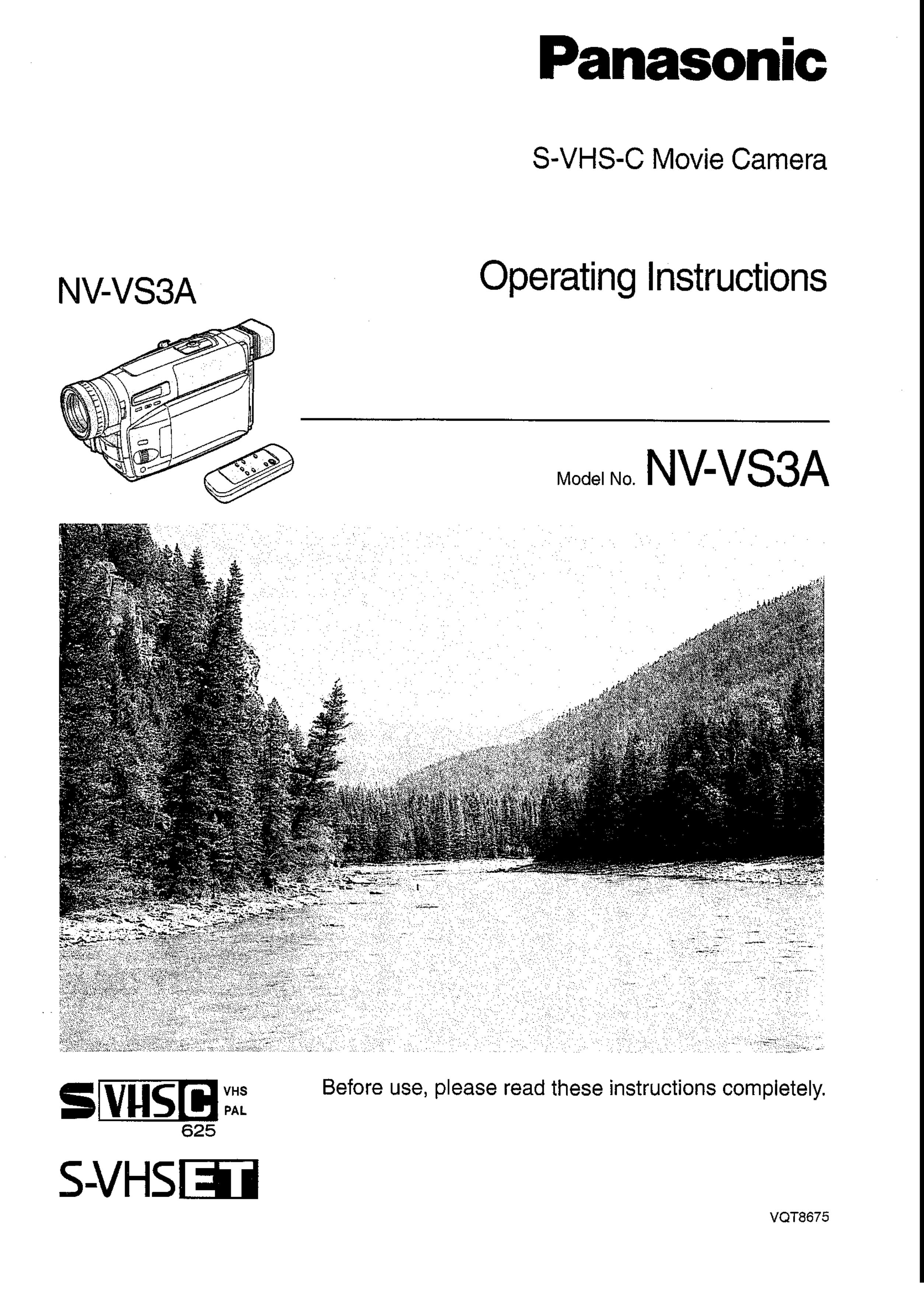 Panasonic NV-VS3A Film Camera User Manual