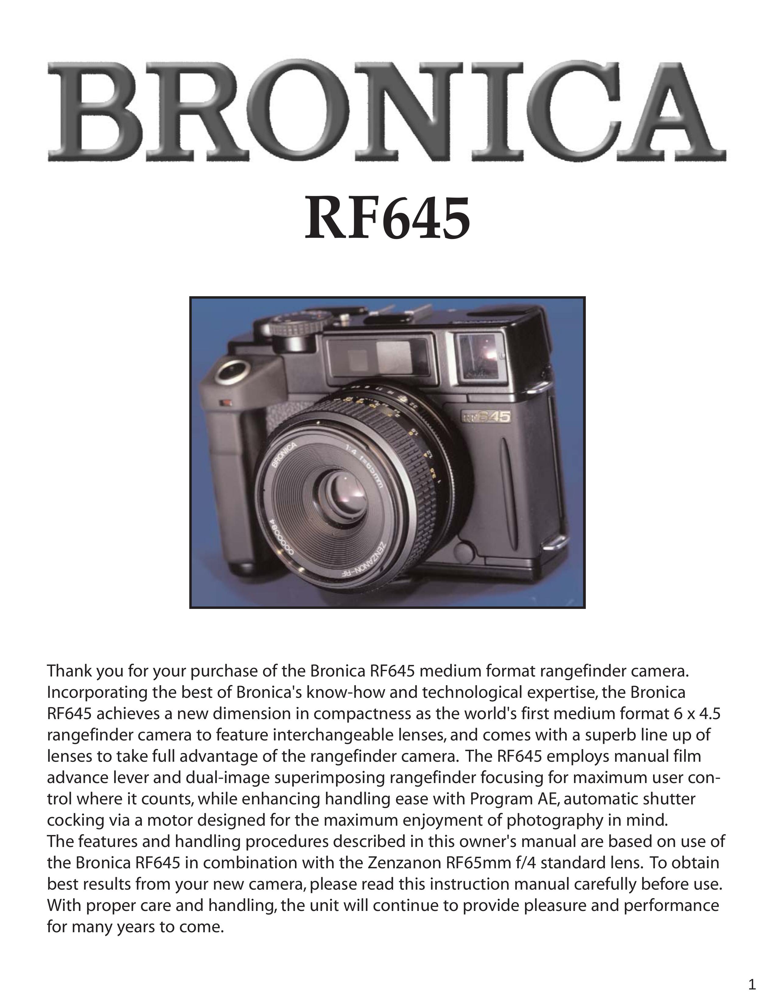 Zhumell RF645 Film Camera User Manual