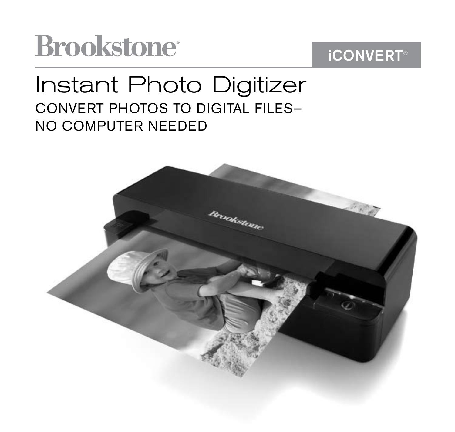 Brookstone Photo Printer Photo Printer User Manual