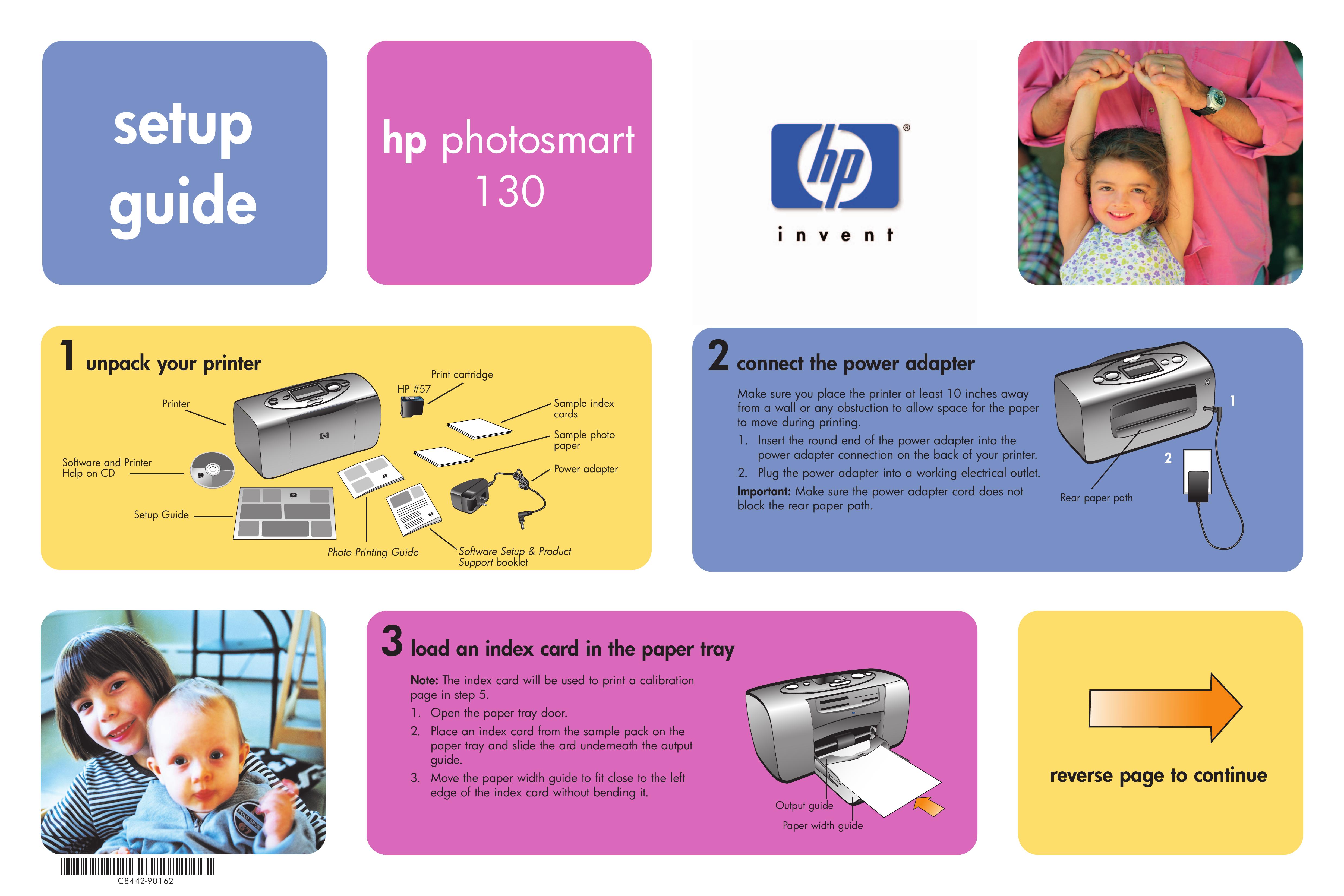 HP (Hewlett-Packard) 130 Photo Printer User Manual