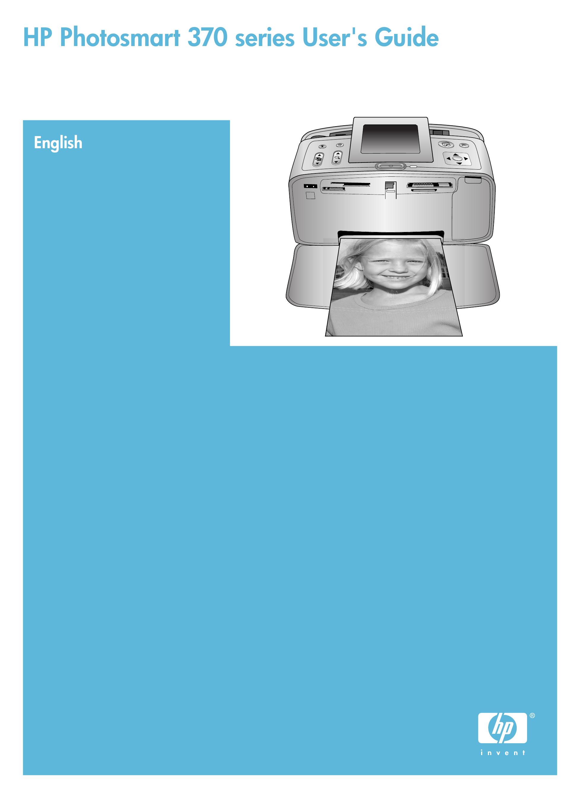 HP (Hewlett-Packard) 370 Series Photo Printer User Manual