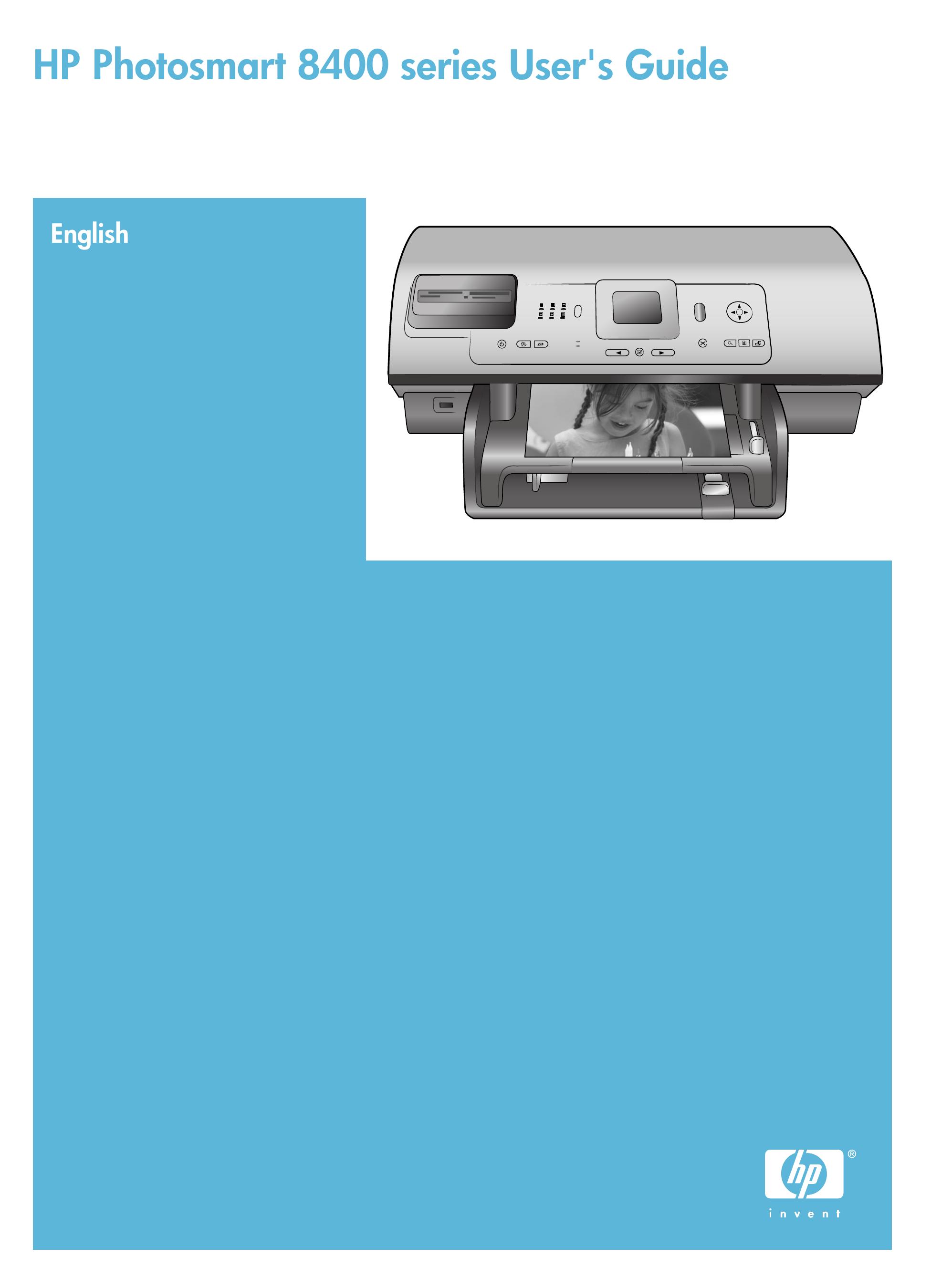 HP (Hewlett-Packard) 8400 Series Photo Printer User Manual