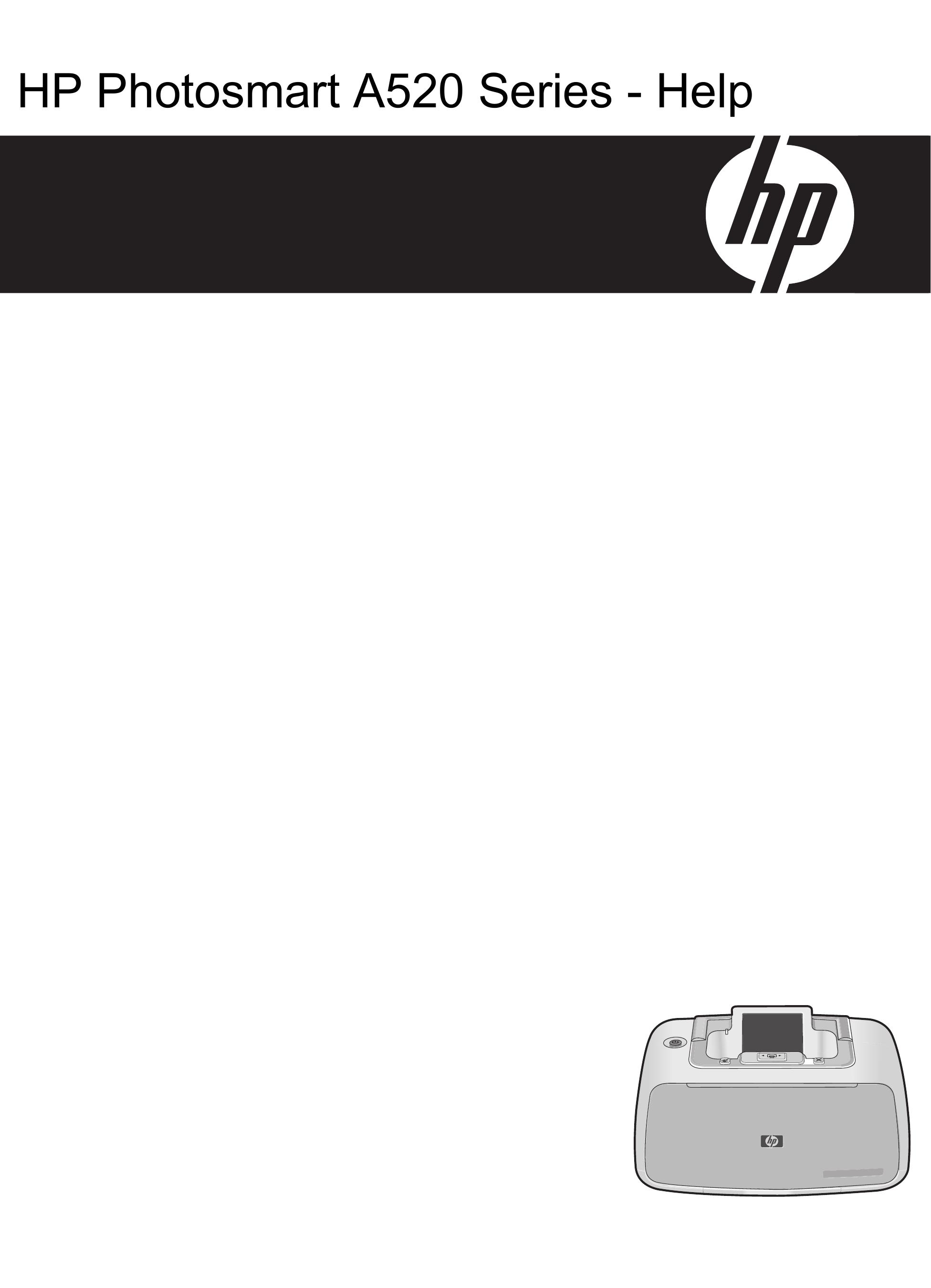 HP (Hewlett-Packard) A520 Series Photo Printer User Manual
