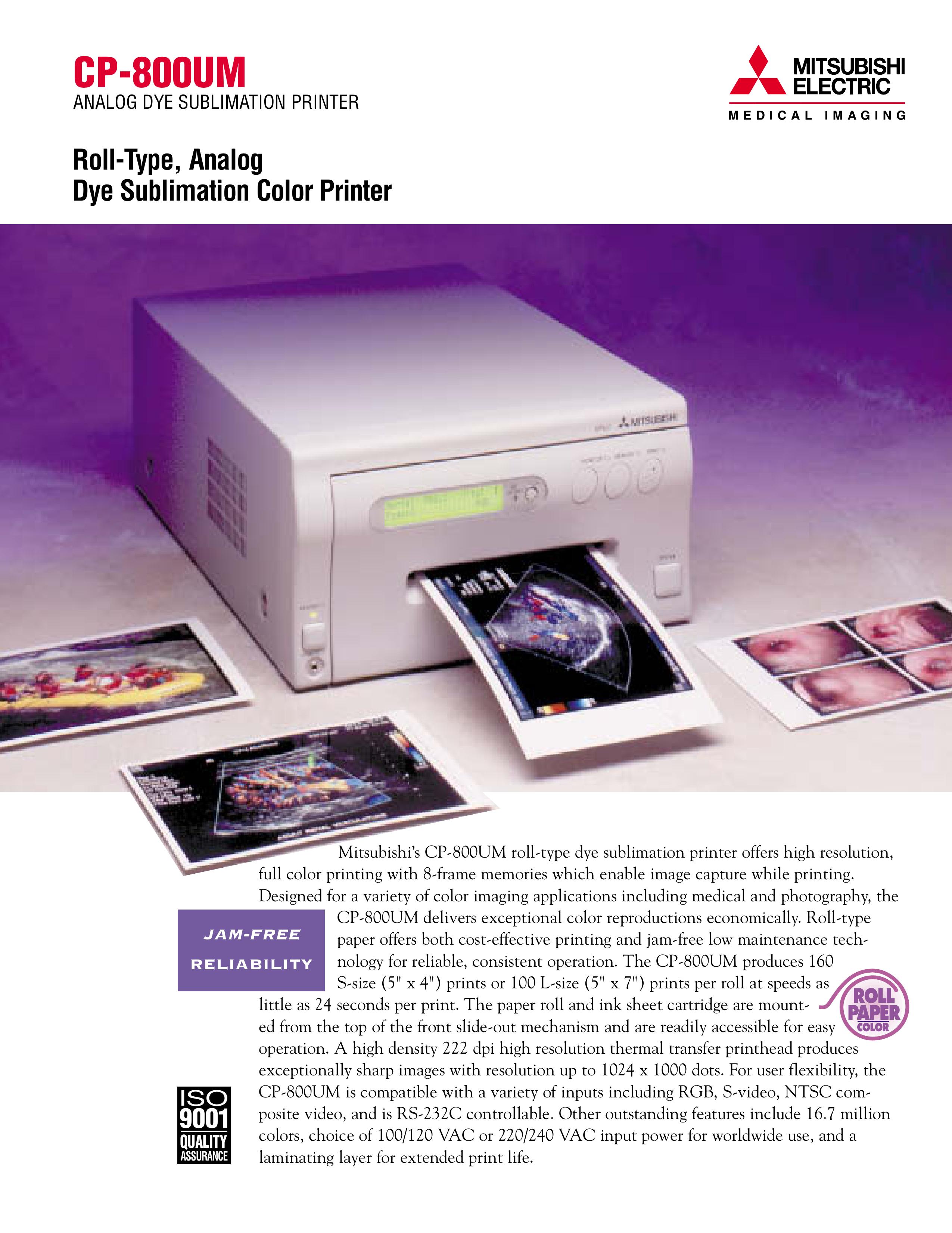 Mitsubishi Electronics CP-800UM Photo Printer User Manual
