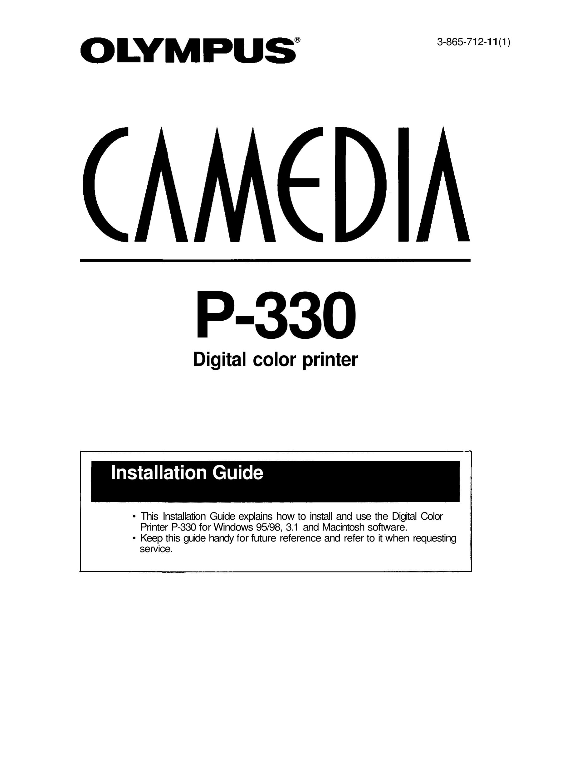 Olympus P-330 Photo Printer User Manual