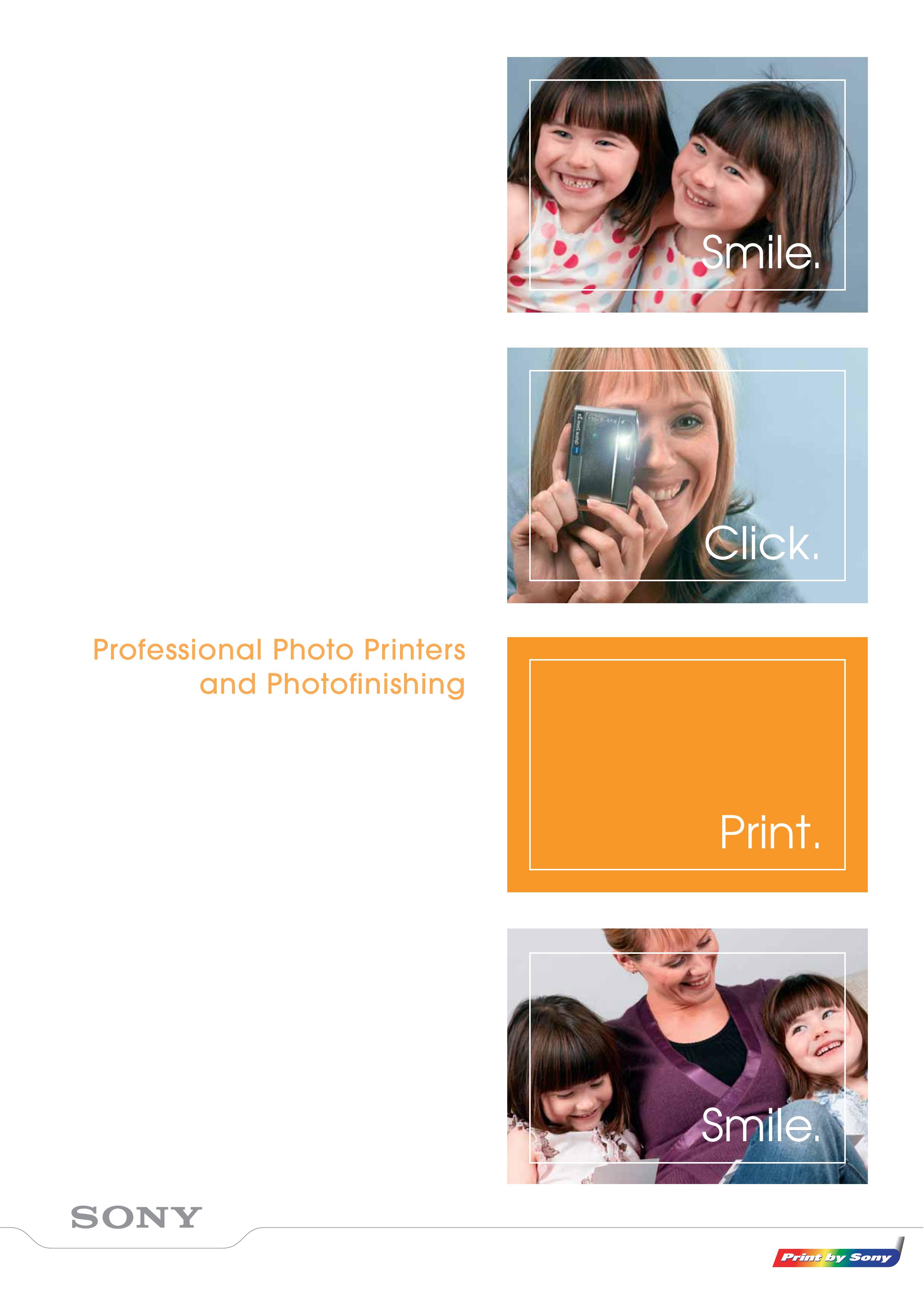 Sony Professional Photo Printer Photo Printer User Manual