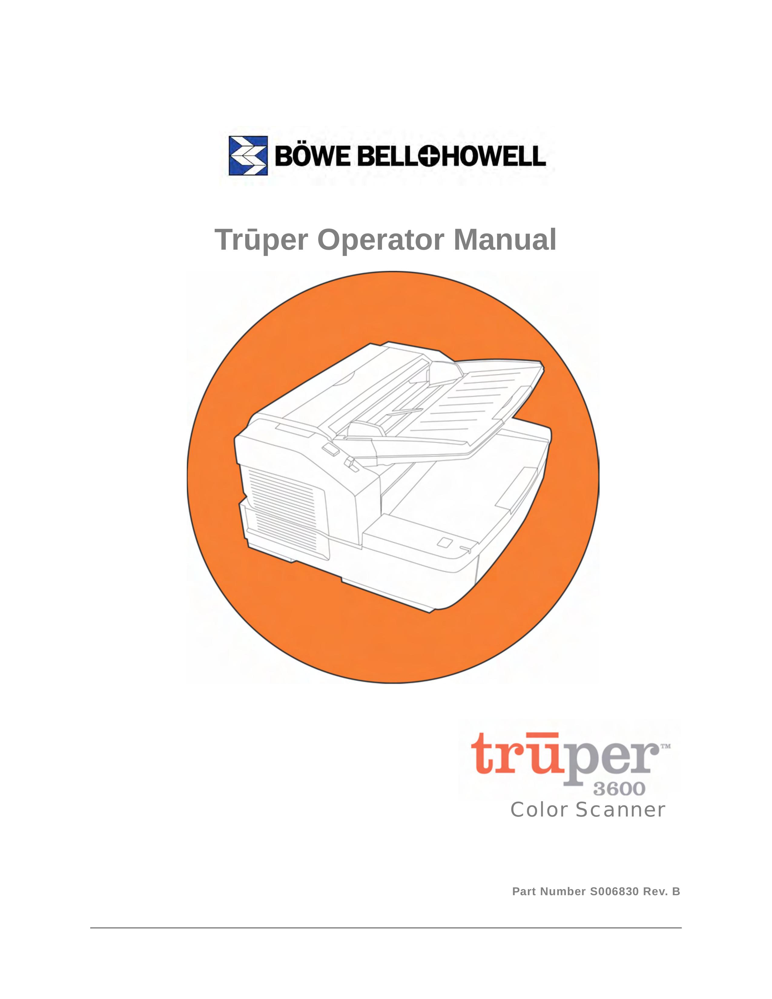Bowe, Bell + Howell S006830 Photo Scanner User Manual