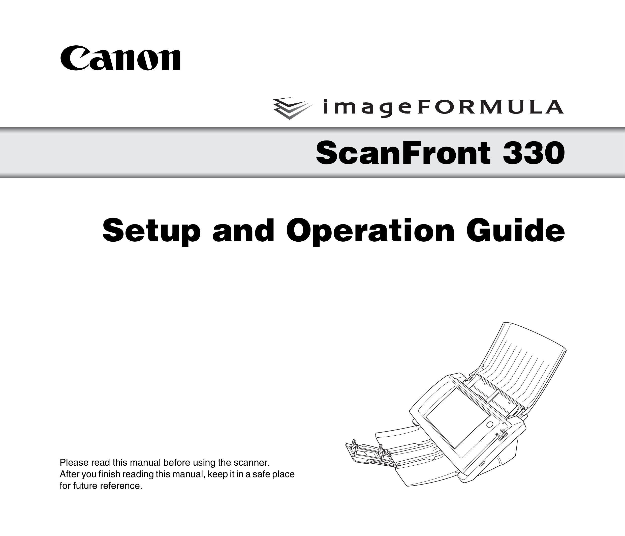 Canon 330 Photo Scanner User Manual