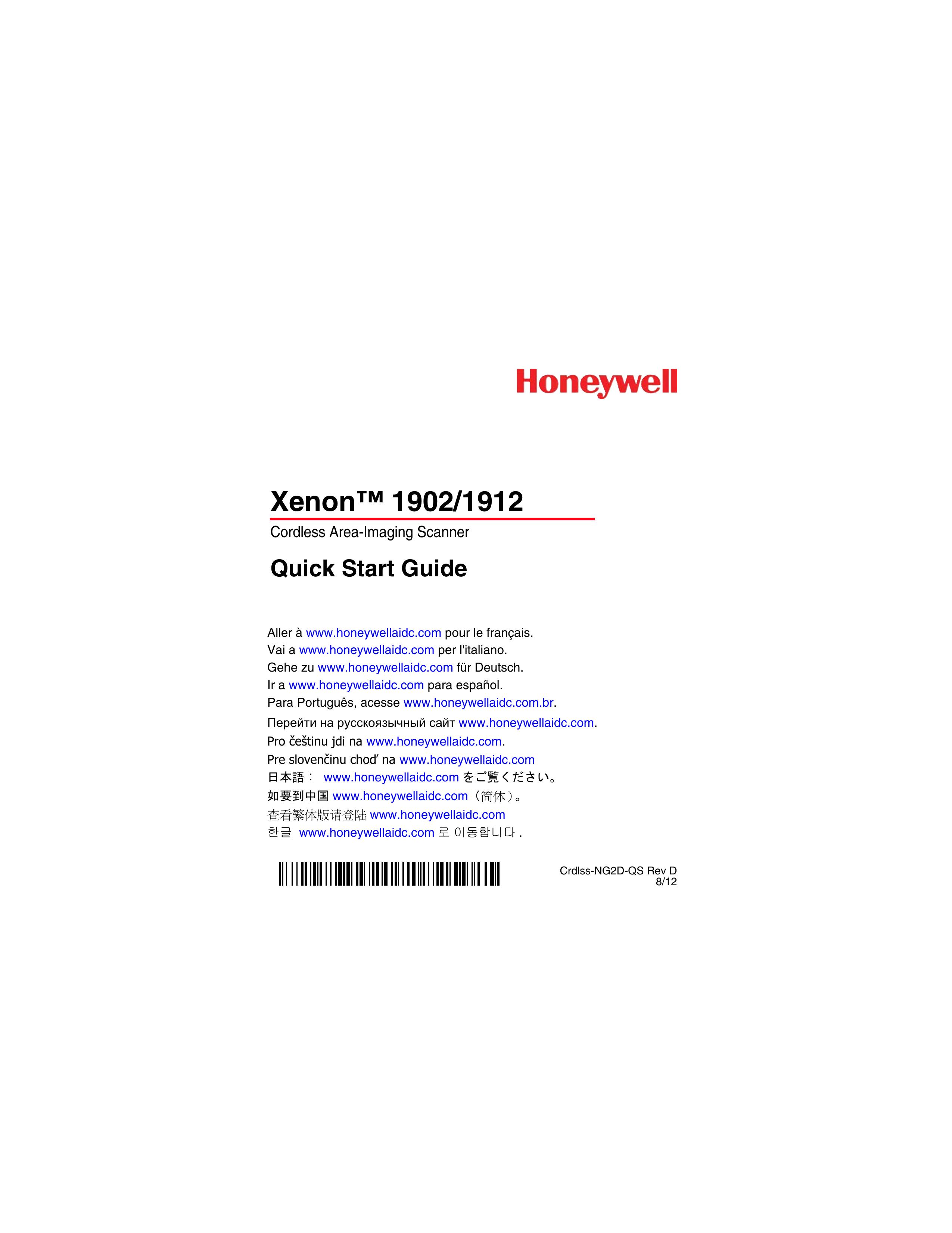 Honeywell 1902/1912 Photo Scanner User Manual