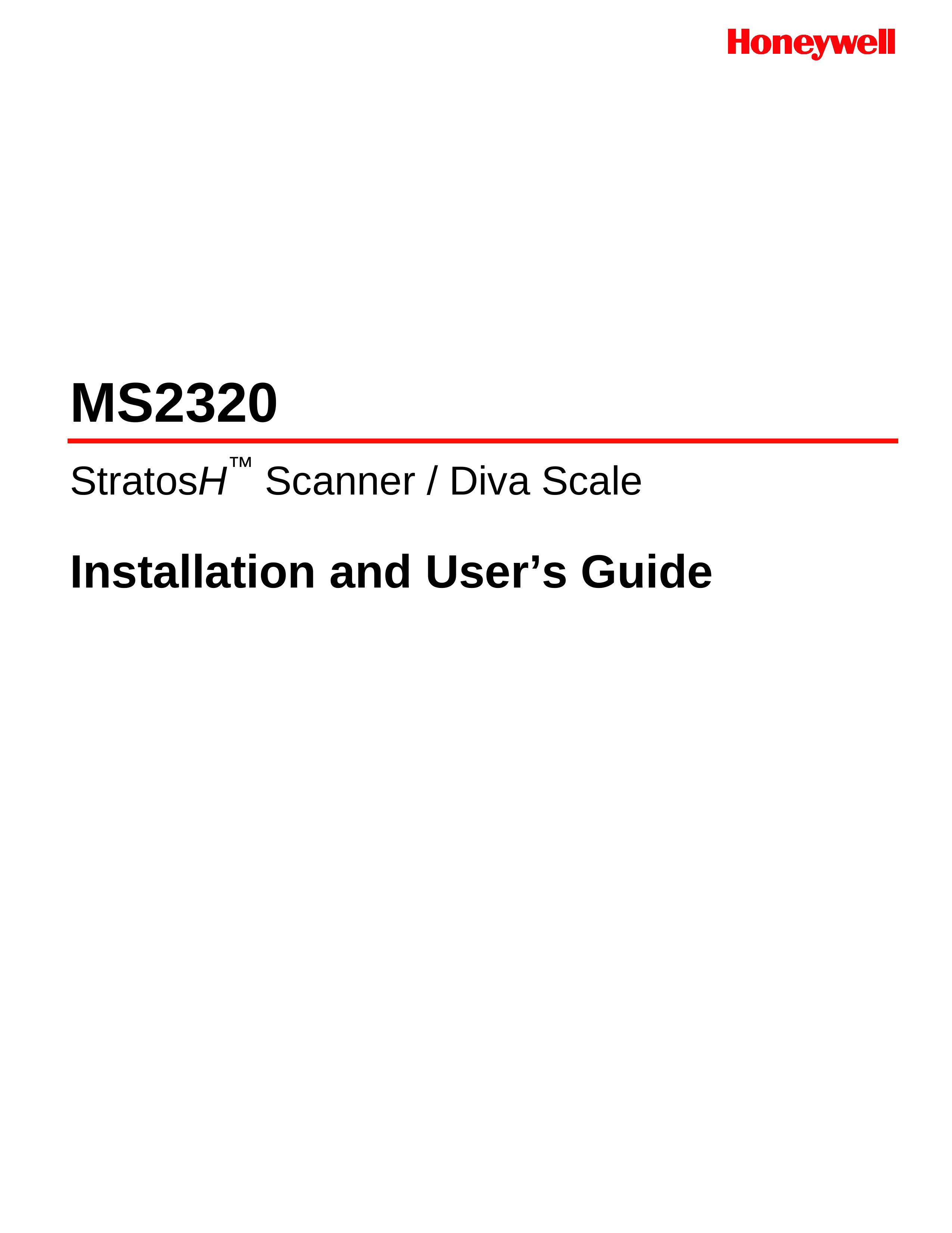 Honeywell MS2320 Photo Scanner User Manual